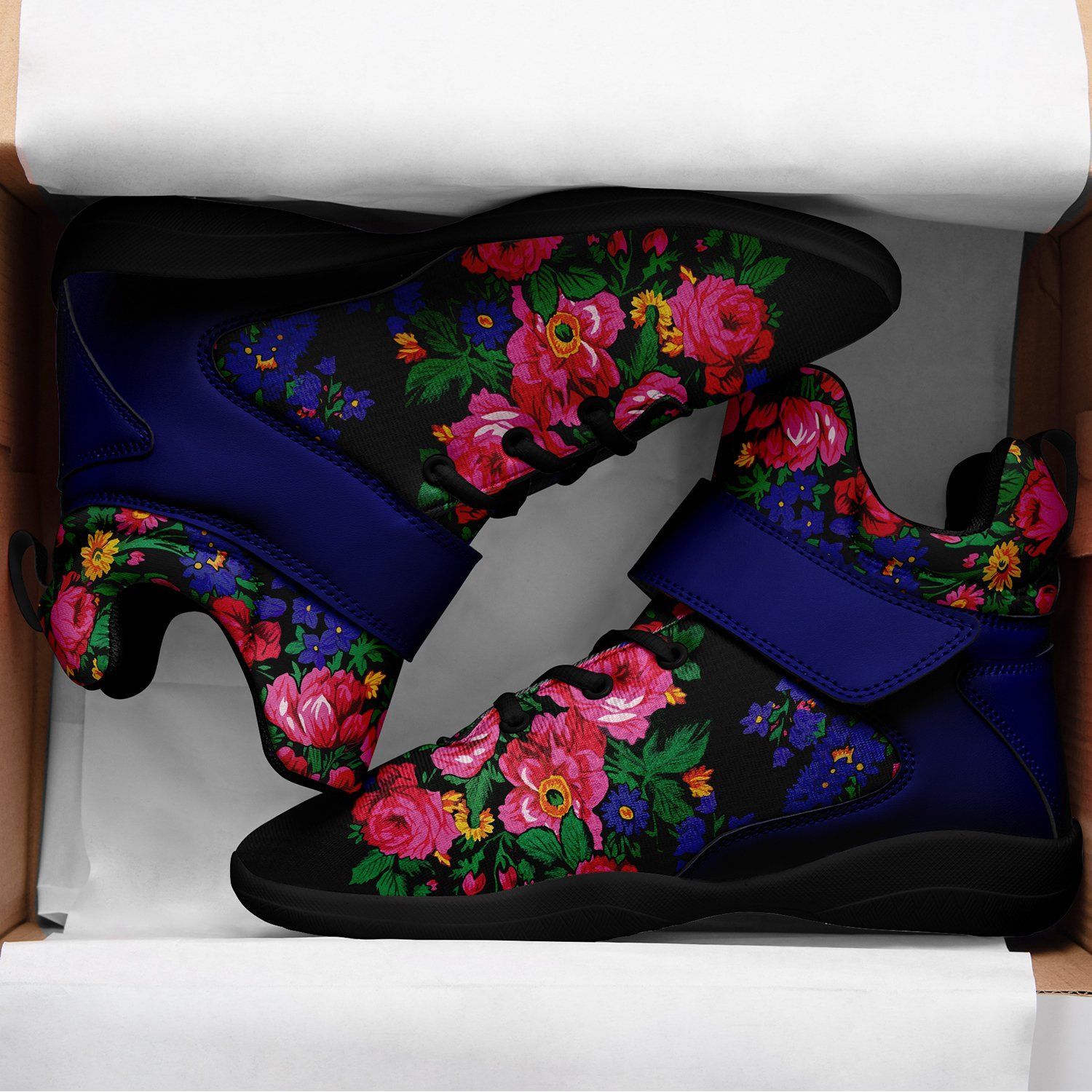 Kokum's Revenge Black Ipottaa Basketball / Sport High Top Shoes - Black Sole 49 Dzine