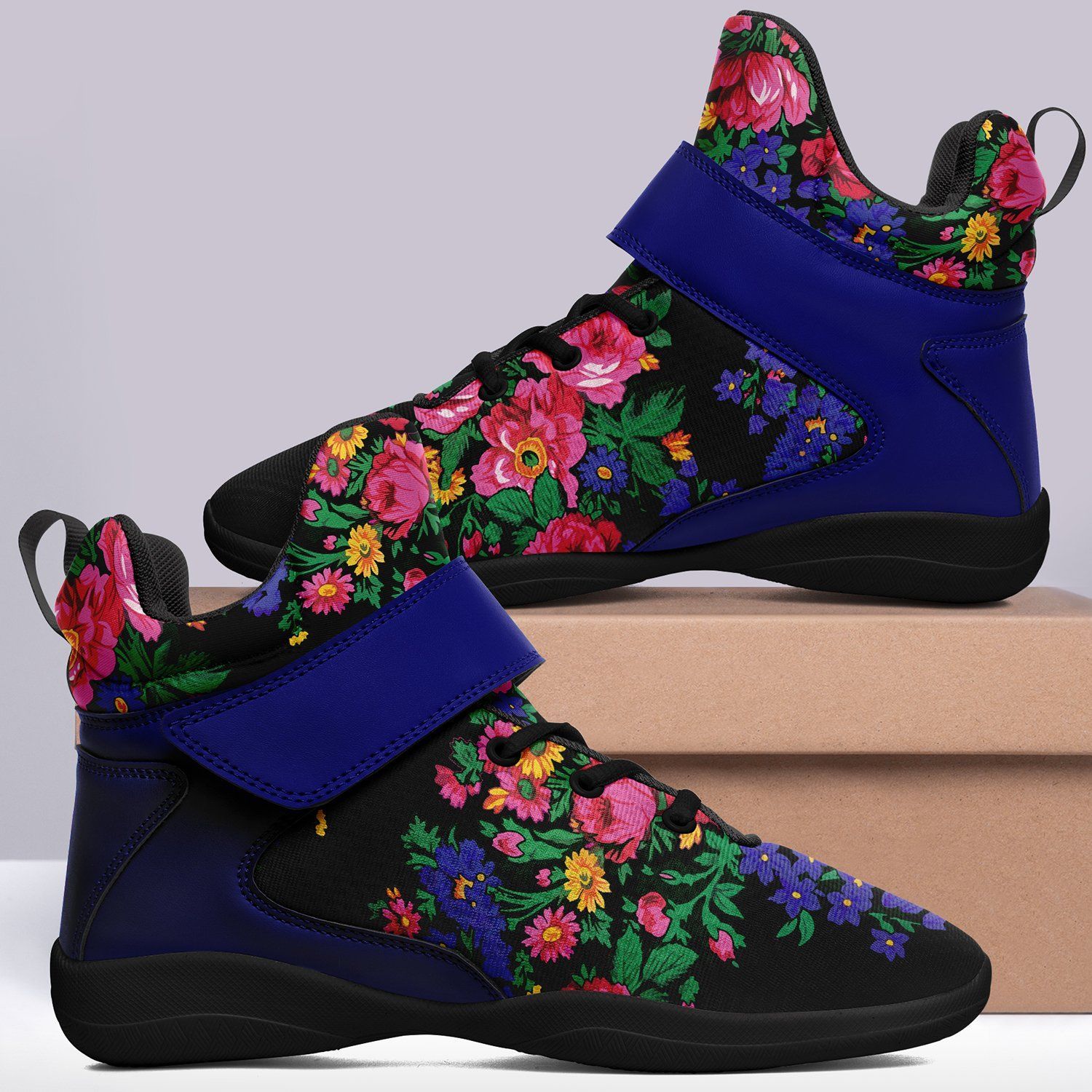 Kokum's Revenge Black Ipottaa Basketball / Sport High Top Shoes - Black Sole 49 Dzine