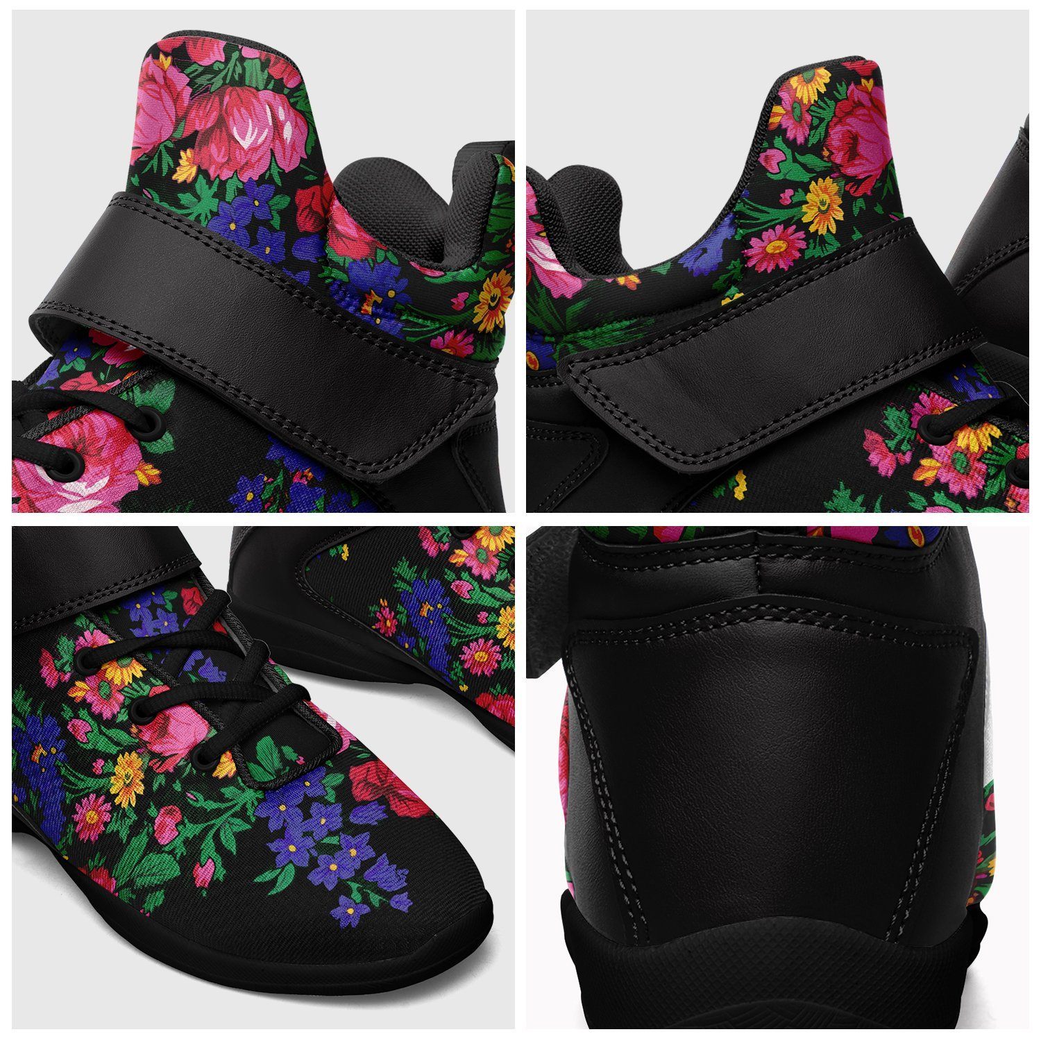 Kokum's Revenge Black Ipottaa Basketball / Sport High Top Shoes - Black Sole 49 Dzine