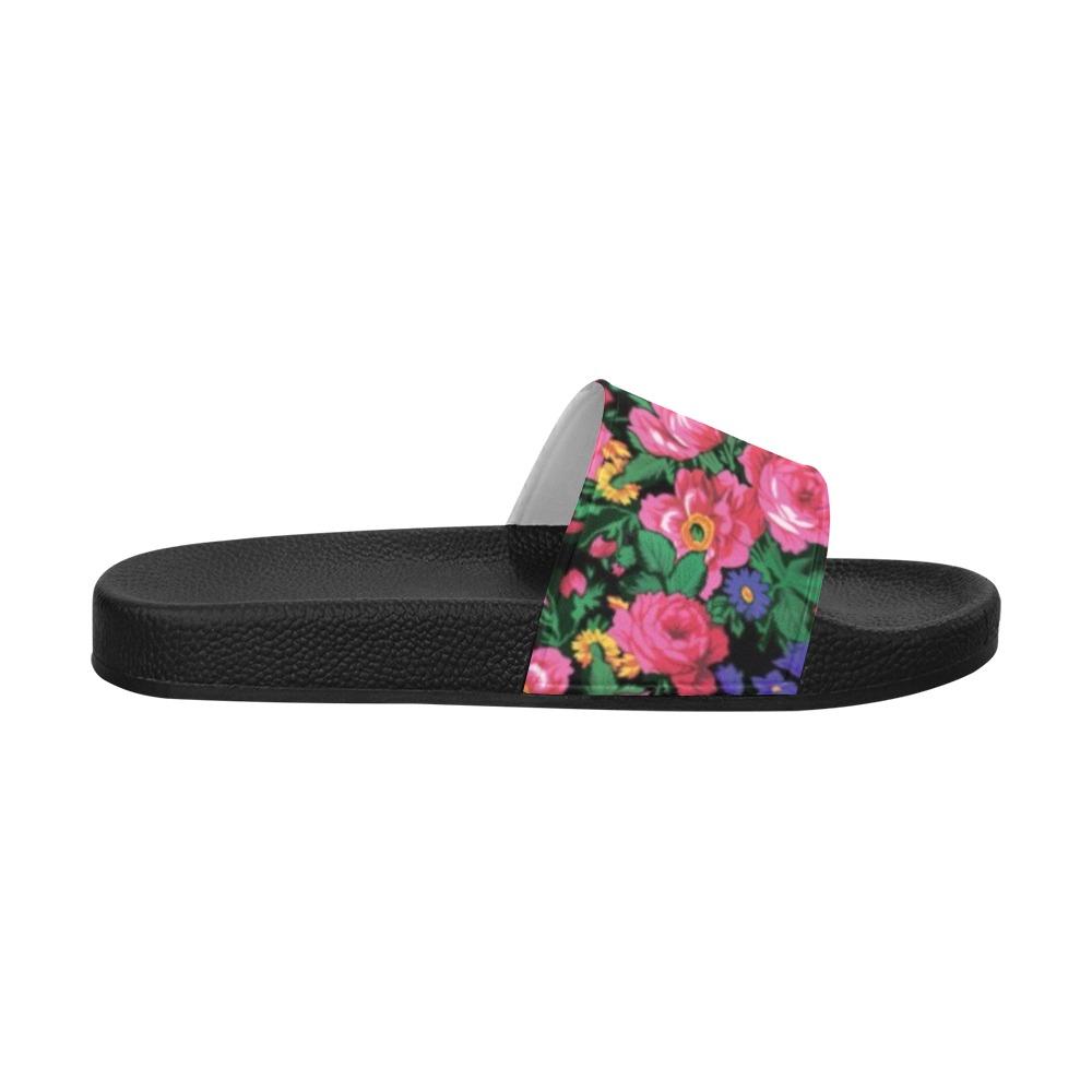 Kokum's Revenge Black Men's Slide Sandals (Model 057) Men's Slide Sandals (057) e-joyer