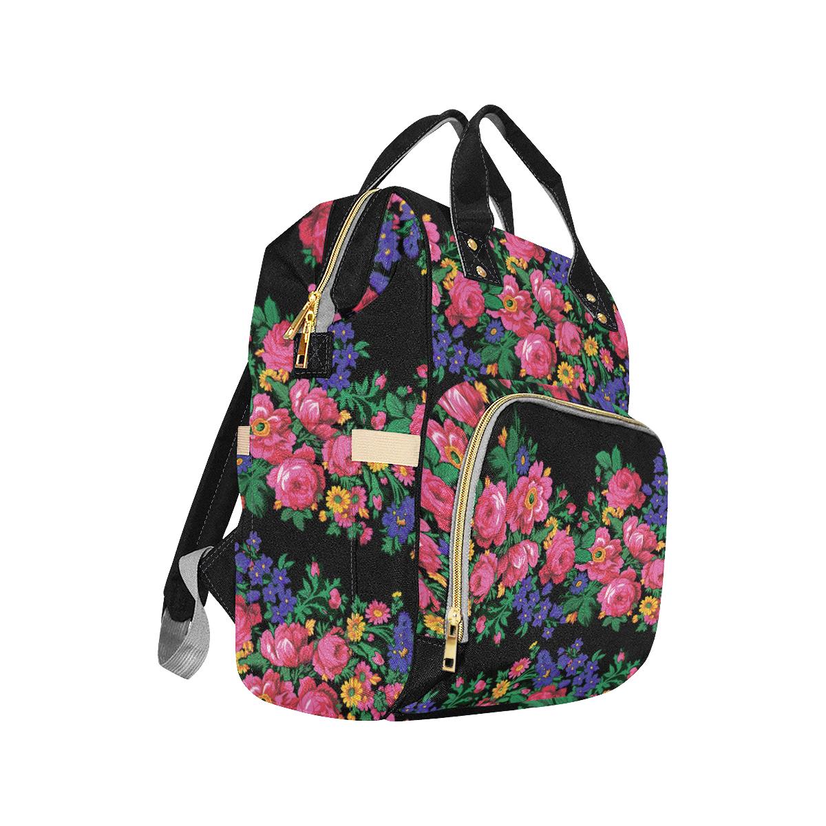 Kokum's Revenge-Black Multi-Function Diaper Backpack (Model 1688) Diaper Backpack (1688) e-joyer