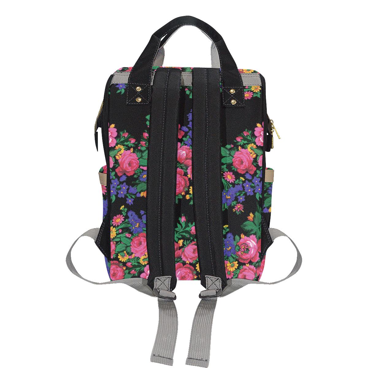 Kokum's Revenge-Black Multi-Function Diaper Backpack (Model 1688) Diaper Backpack (1688) e-joyer