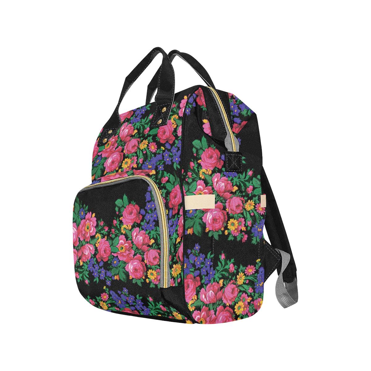 Kokum's Revenge-Black Multi-Function Diaper Backpack (Model 1688) Diaper Backpack (1688) e-joyer