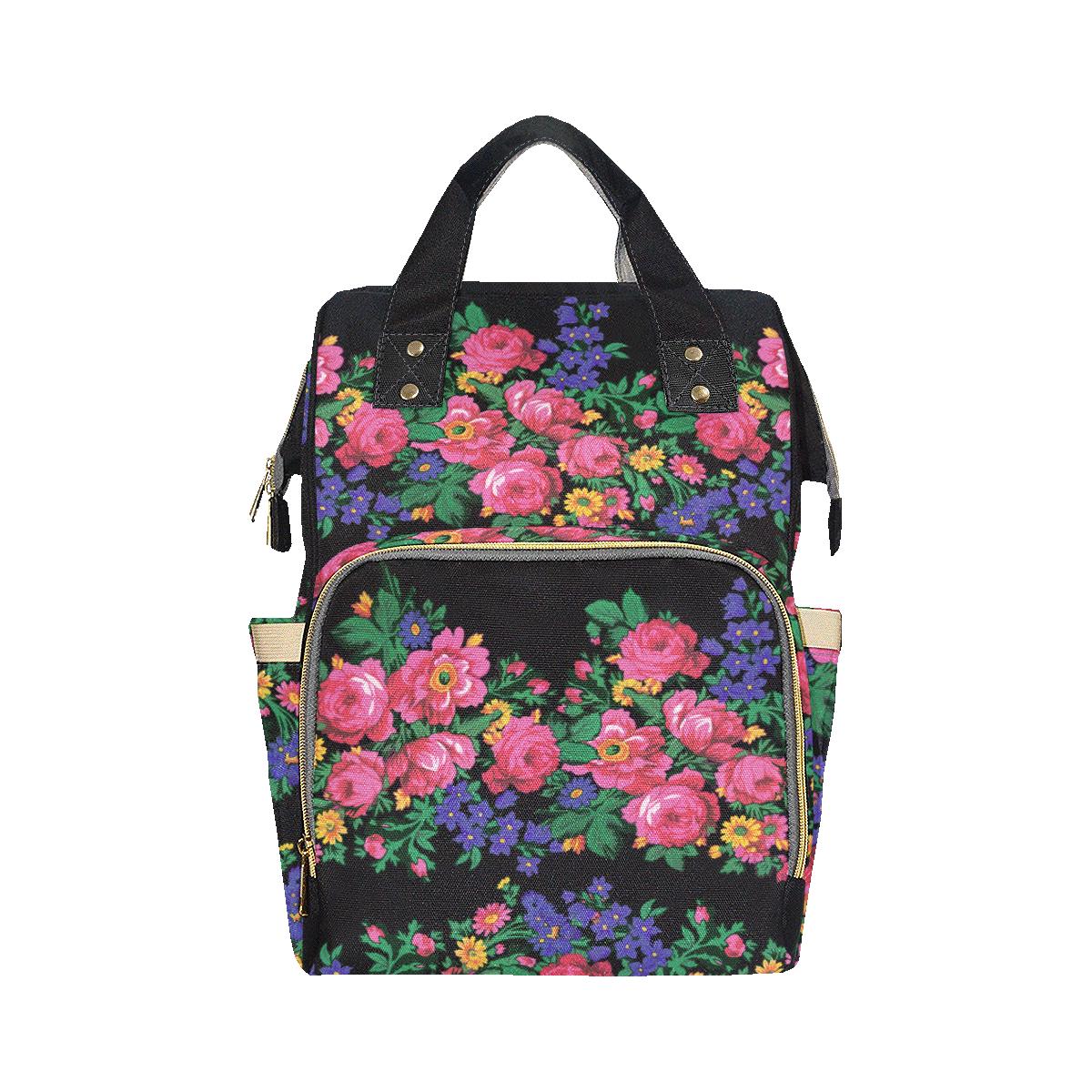 Kokum's Revenge-Black Multi-Function Diaper Backpack (Model 1688) Diaper Backpack (1688) e-joyer