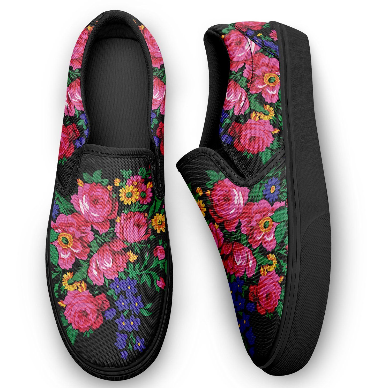 Kokum's Revenge Black Otoyimm Canvas Slip On Shoes 49 Dzine