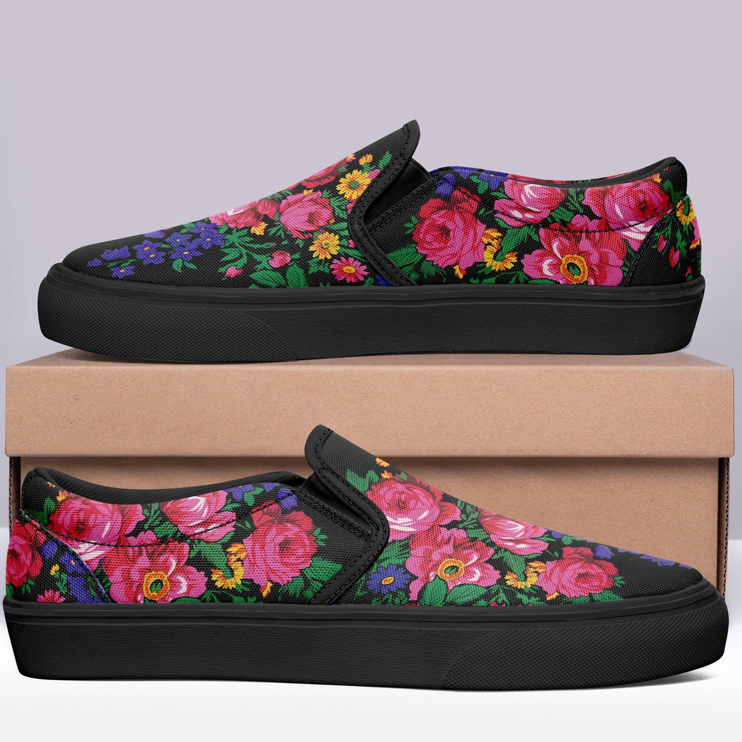 Kokum's Revenge Black Otoyimm Canvas Slip On Shoes 49 Dzine