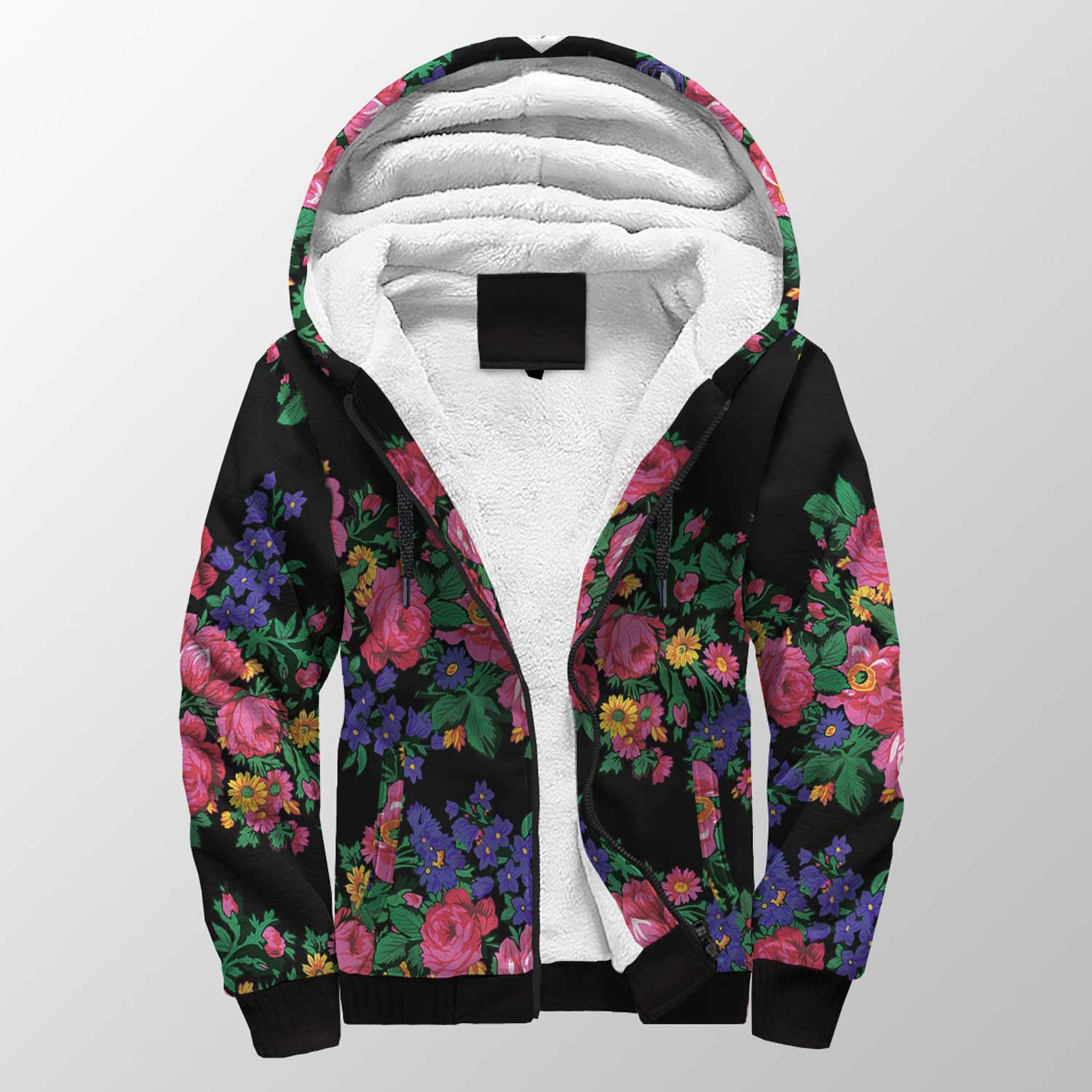 Kokum's Revenge Black Sherpa Hoodie 49 Dzine