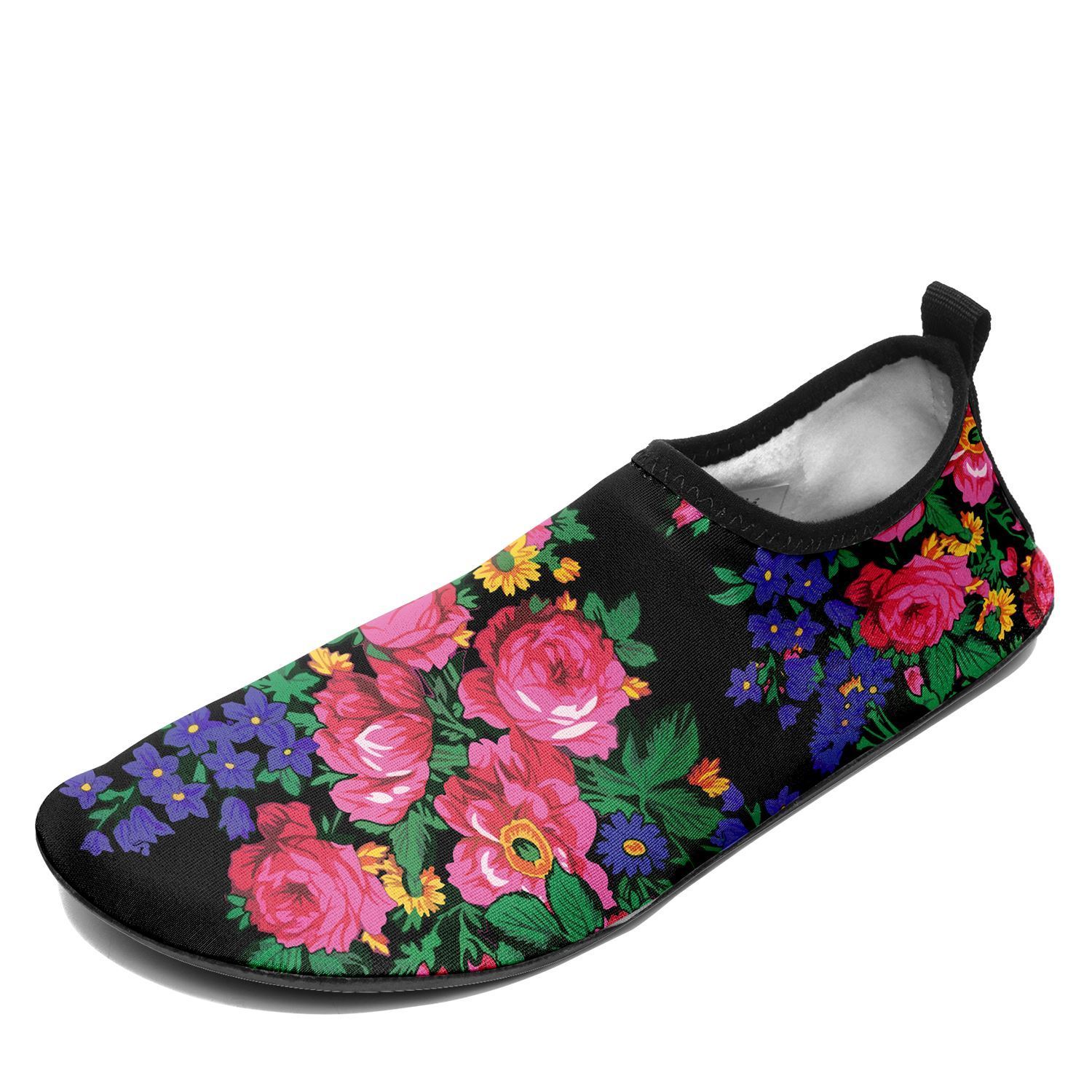 Floral Green Black Sockamoccs