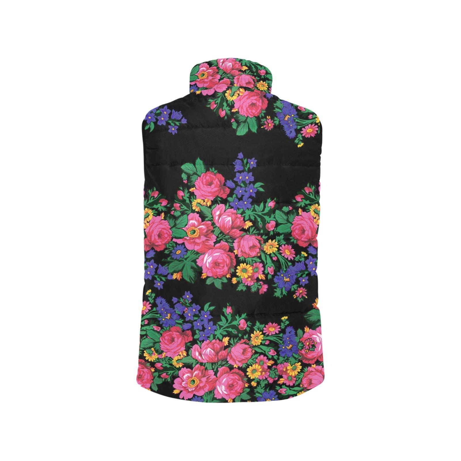 Kokum's Revenge Black Women's Padded Vest Jacket (Model H44) Women's Padded Vest Jacket (H44) e-joyer