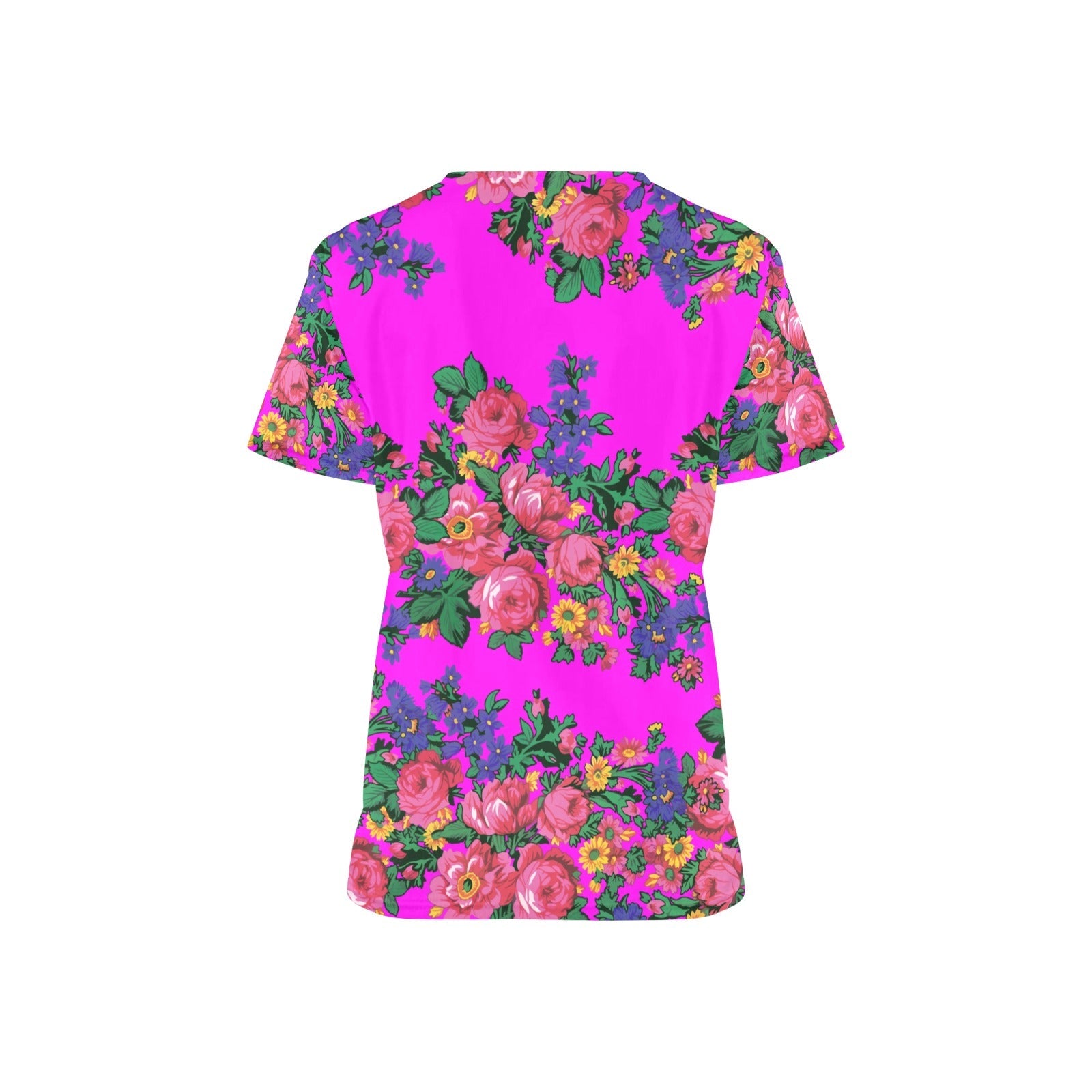 Kokum's Revenge Blush All Over Print Scrub Top Scrub Top e-joyer