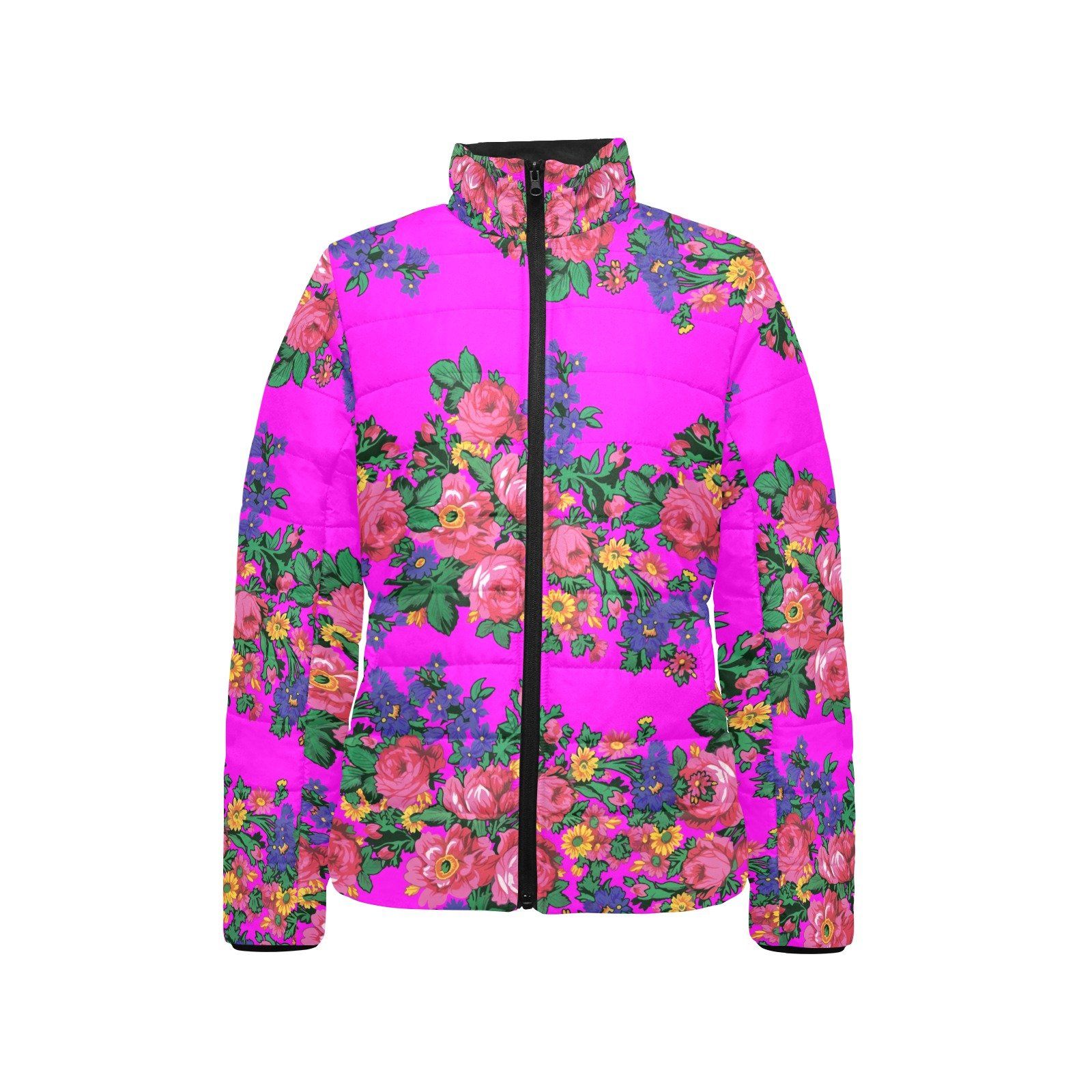 Kokum's Revenge Blush Women's Stand Collar Padded Jacket (Model H41) jacket e-joyer
