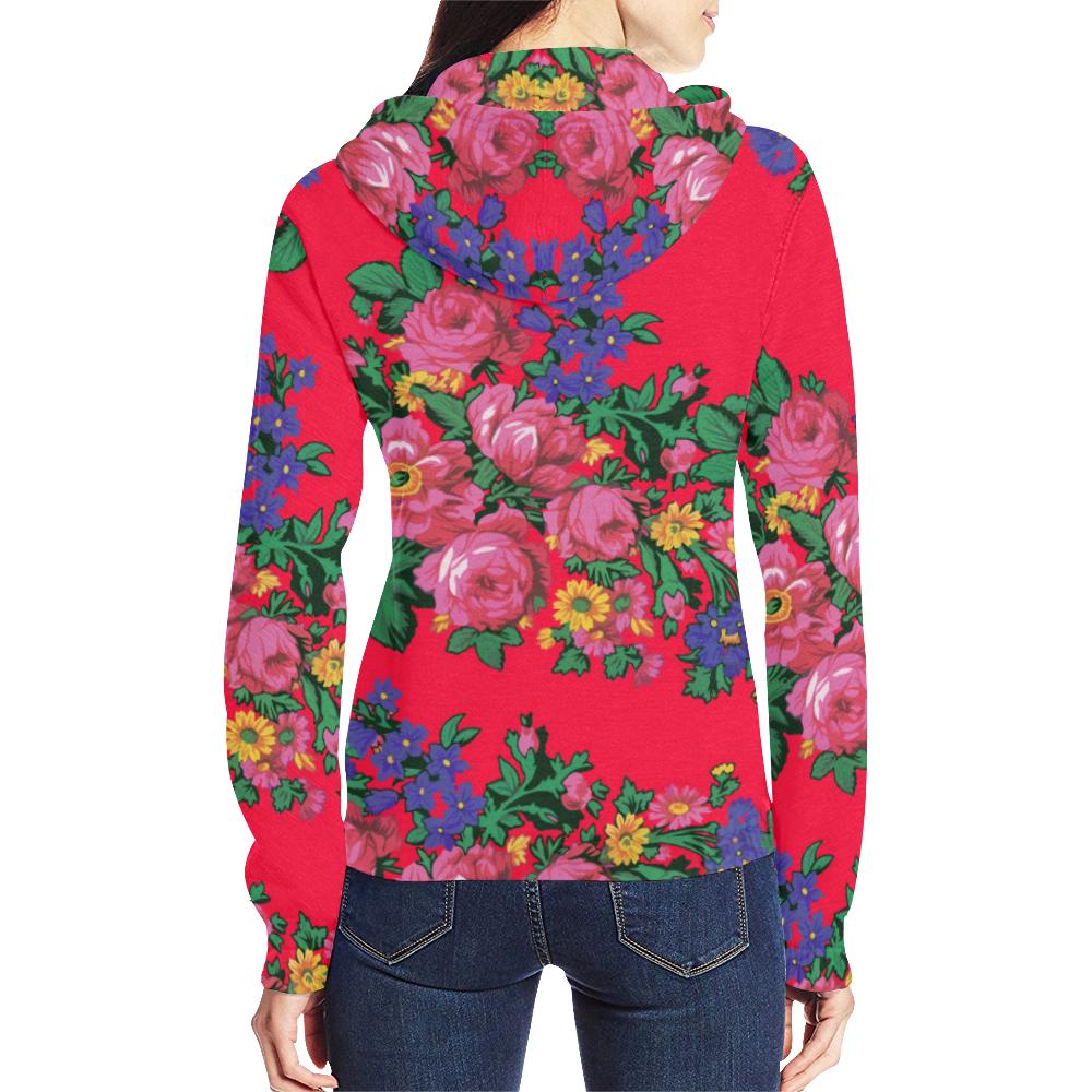 Kokum's Revenge- Dahlia All Over Print Full Zip Hoodie for Women (Model H14) All Over Print Full Zip Hoodie for Women (H14) e-joyer