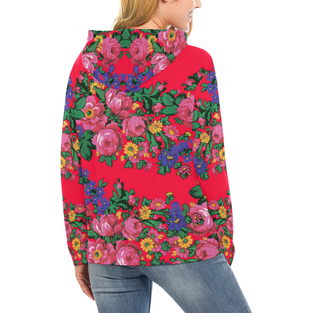Kokum's Revenge- Dahlia All Over Print Hoodie for Women (USA Size) (Model H13) Hoodie e-joyer