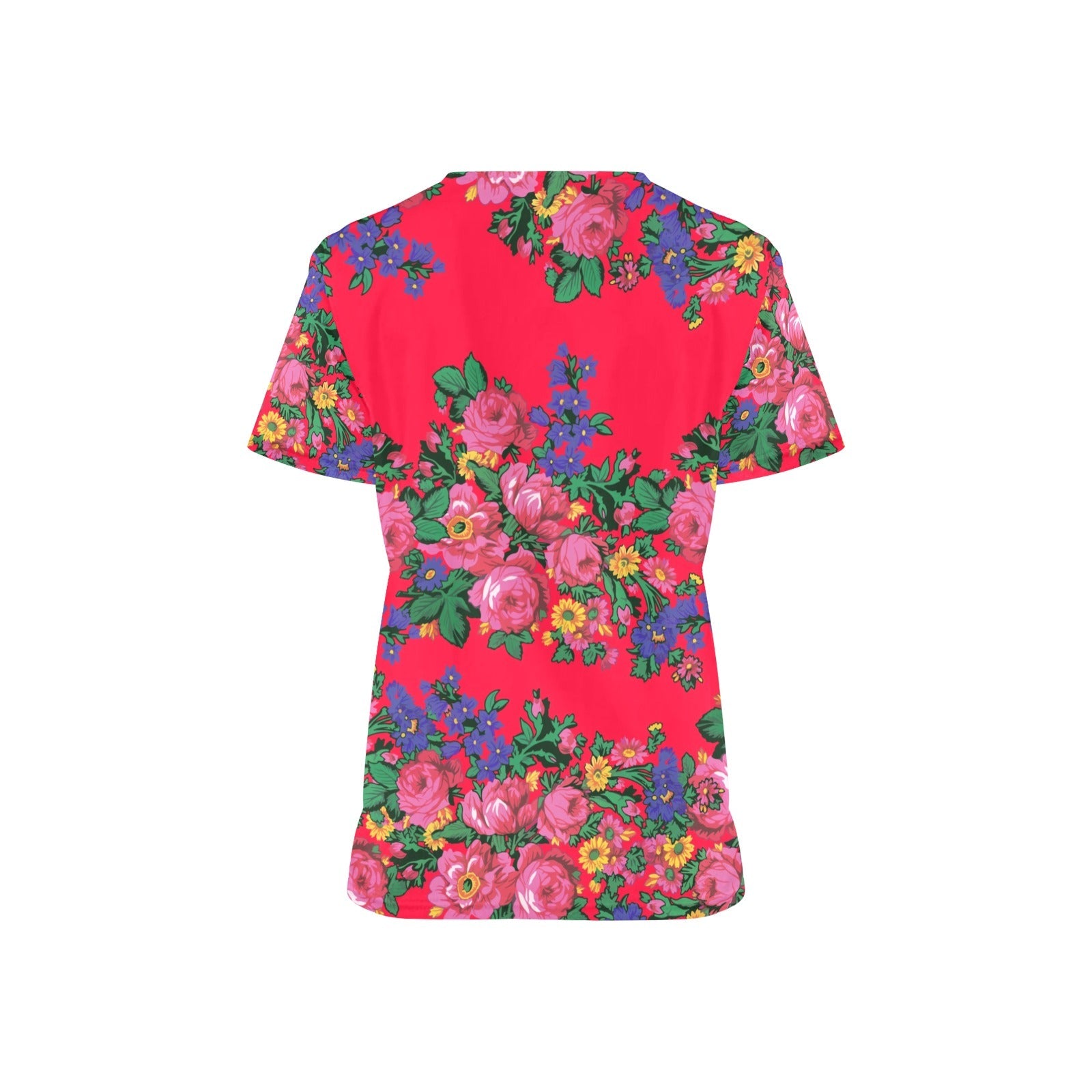 Kokum's Revenge Dahlia All Over Print Scrub Top Scrub Top e-joyer