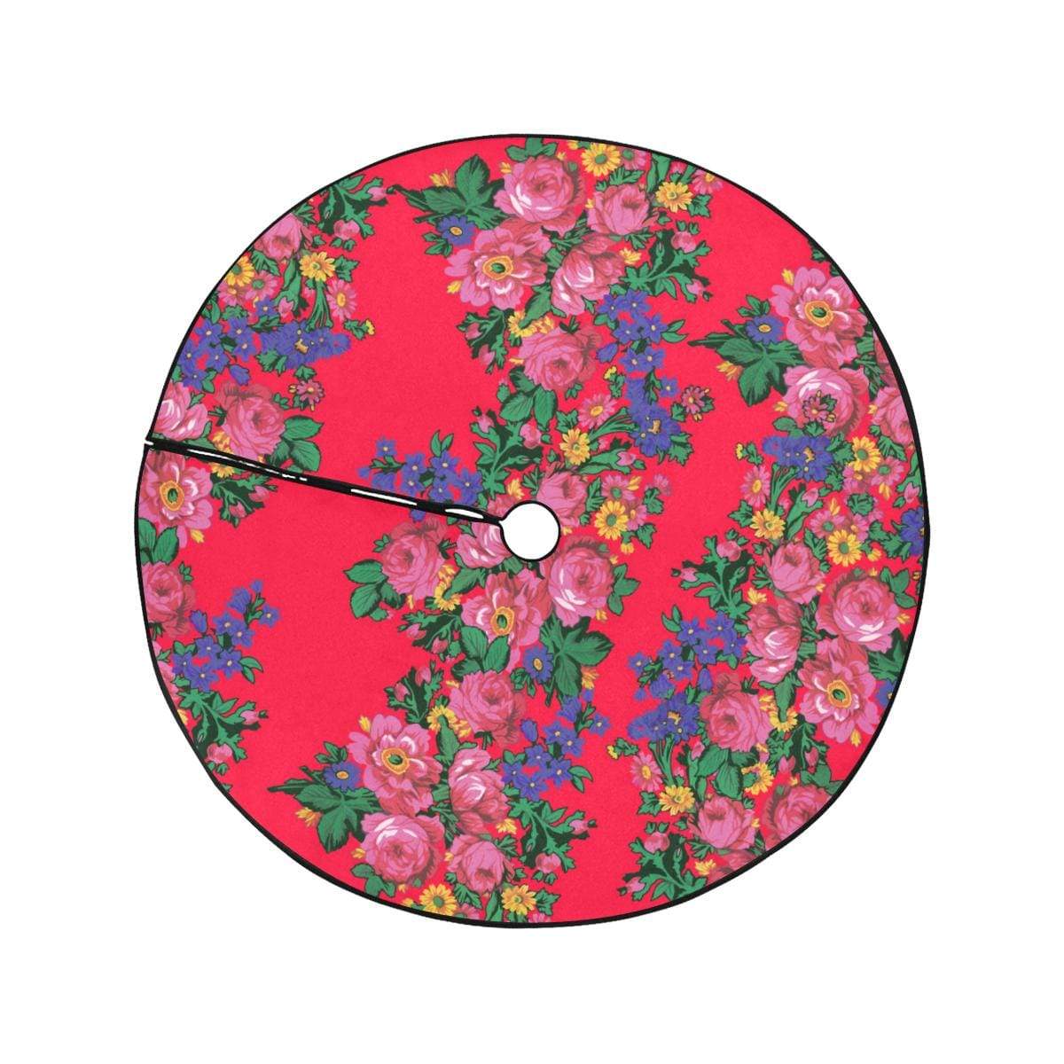 Kokum's Revenge- Dahlia Christmas Tree Skirt 47" x 47" Christmas Tree Skirt e-joyer