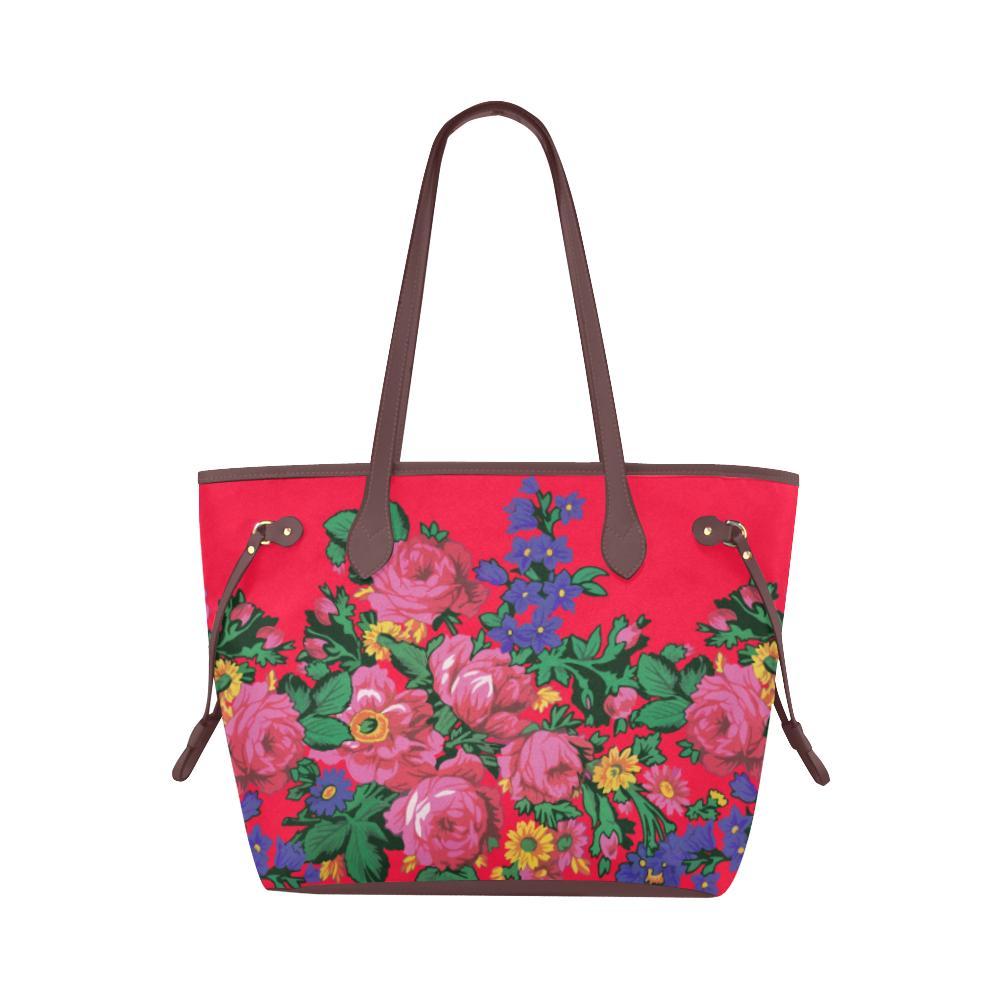 Kokum's Revenge- Dahlia Clover Canvas Tote Bag (Model 1661) Clover Canvas Tote Bag (1661) e-joyer