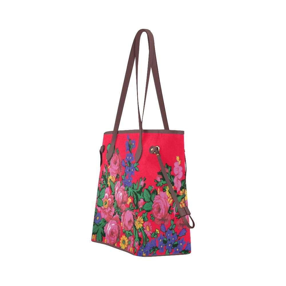 Kokum's Revenge- Dahlia Clover Canvas Tote Bag (Model 1661) Clover Canvas Tote Bag (1661) e-joyer
