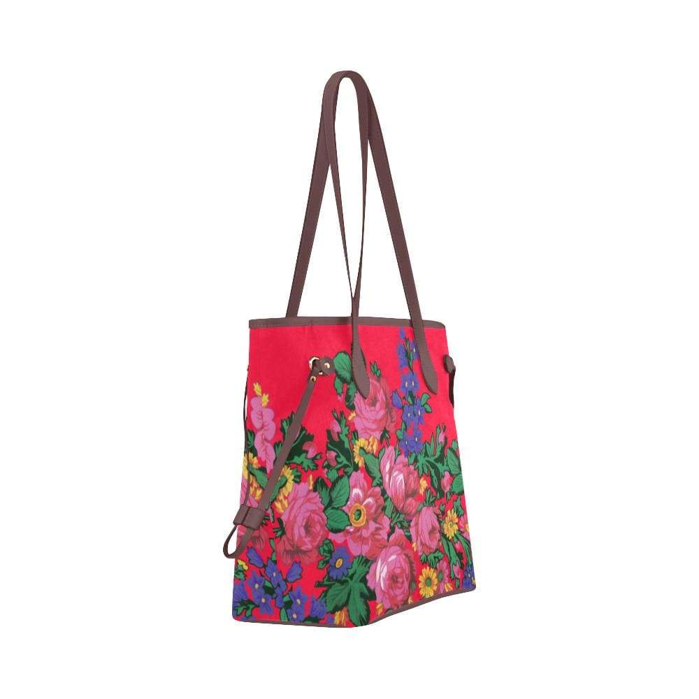 Kokum's Revenge- Dahlia Clover Canvas Tote Bag (Model 1661) Clover Canvas Tote Bag (1661) e-joyer