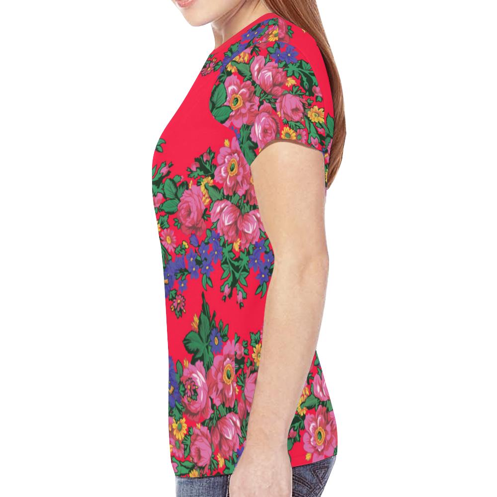 Kokum's Revenge- Dahlia New All Over Print T-shirt for Women (Model T45) New All Over Print T-shirt for Women (T45) e-joyer