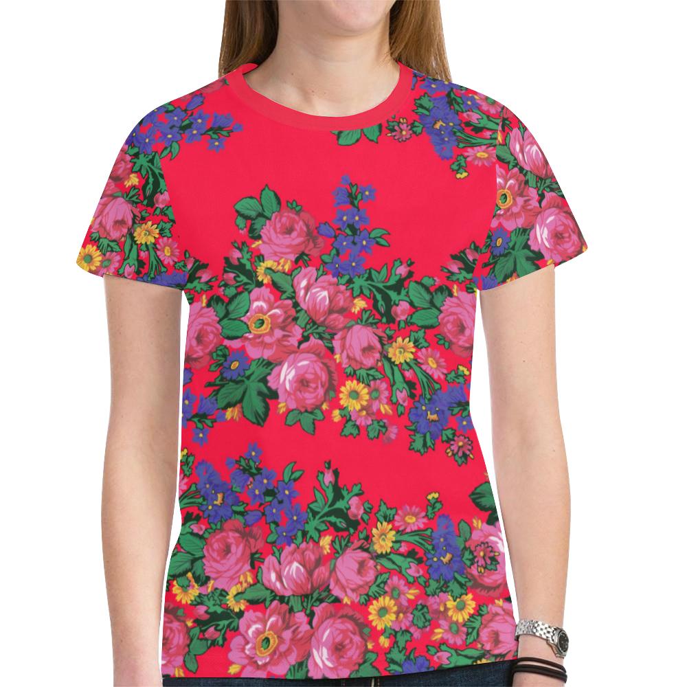 Kokum's Revenge- Dahlia New All Over Print T-shirt for Women (Model T45) New All Over Print T-shirt for Women (T45) e-joyer
