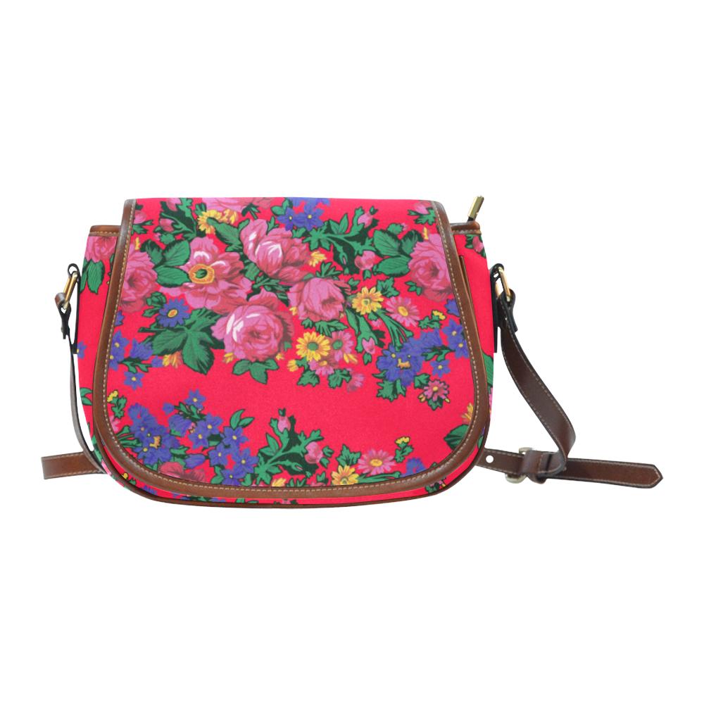 Kokum's Revenge- Dahlia Saddle Bag/Small (Model 1649) Full Customization Saddle Bag/Small (Full Customization) e-joyer