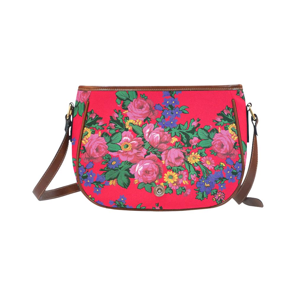 Kokum's Revenge- Dahlia Saddle Bag/Small (Model 1649) Full Customization Saddle Bag/Small (Full Customization) e-joyer