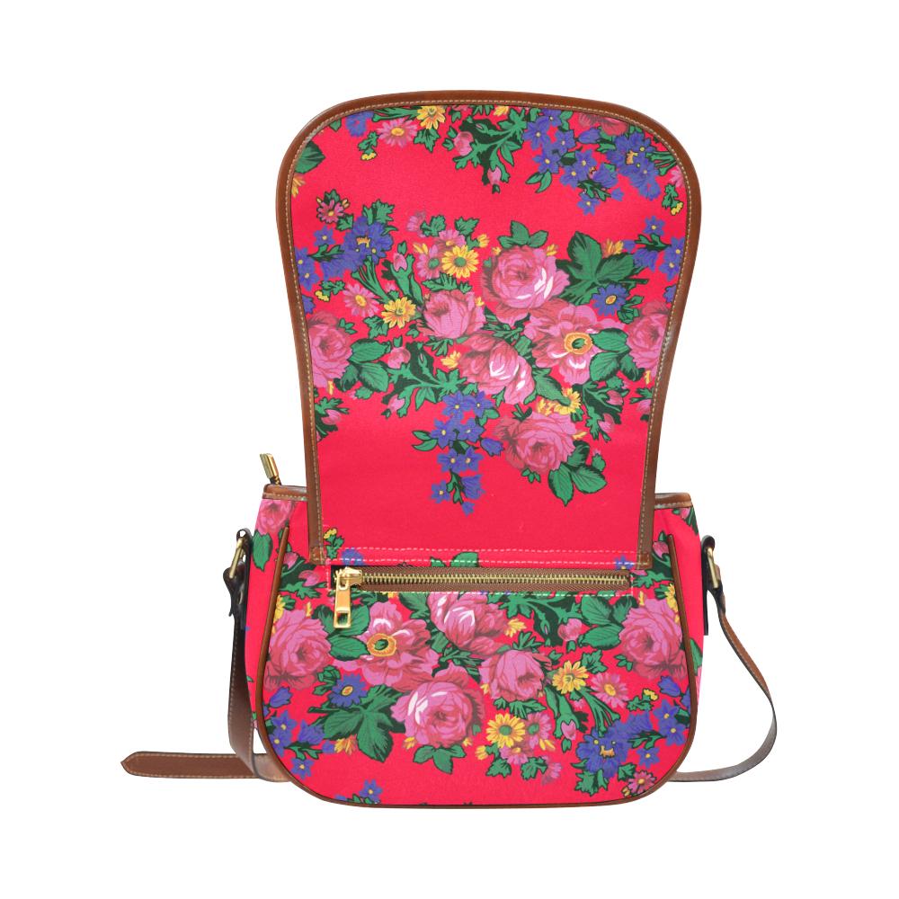 Kokum's Revenge- Dahlia Saddle Bag/Small (Model 1649) Full Customization Saddle Bag/Small (Full Customization) e-joyer