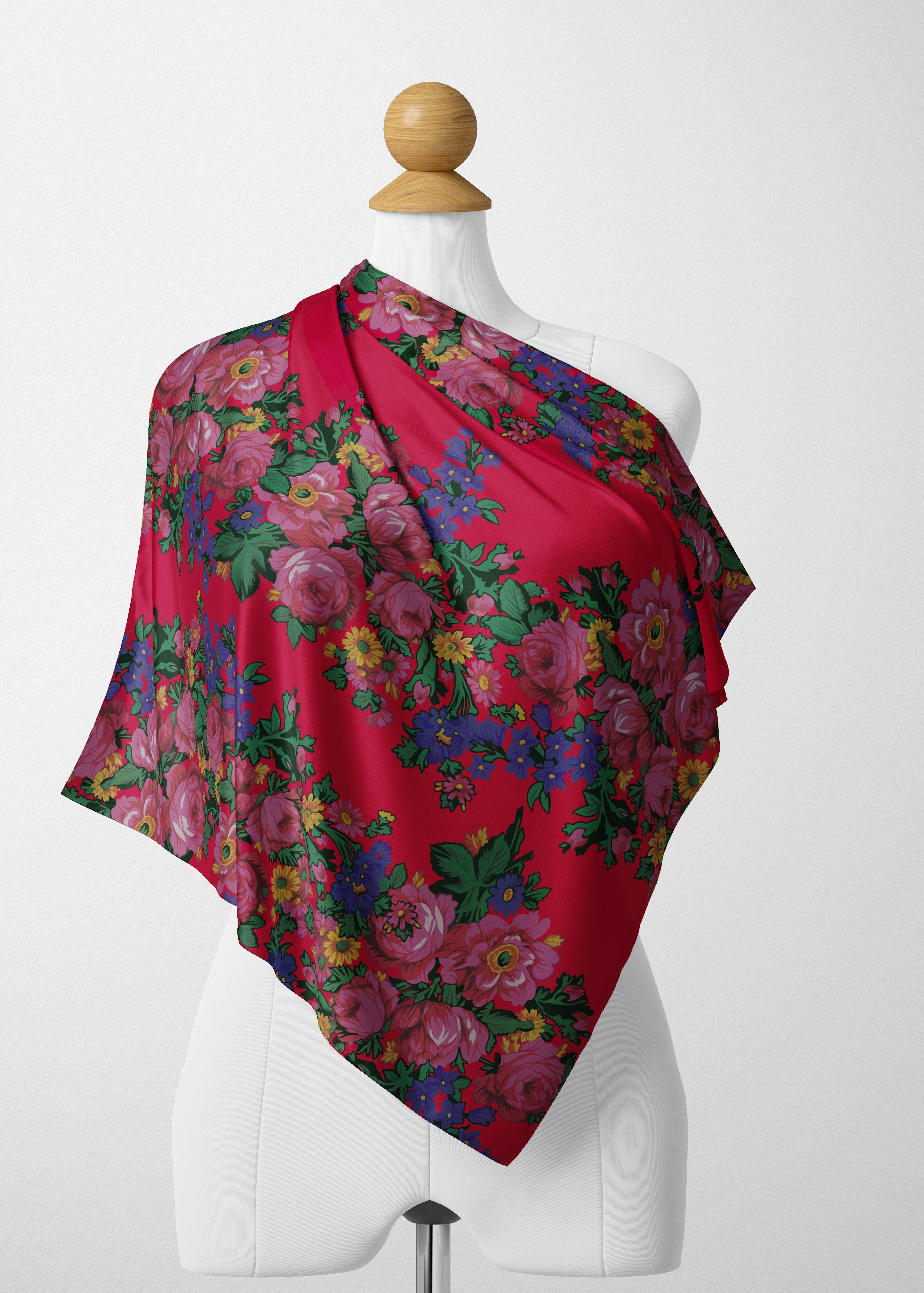 Kokum's Revenge Dahlia Satin Shawl Scarf 49 Dzine