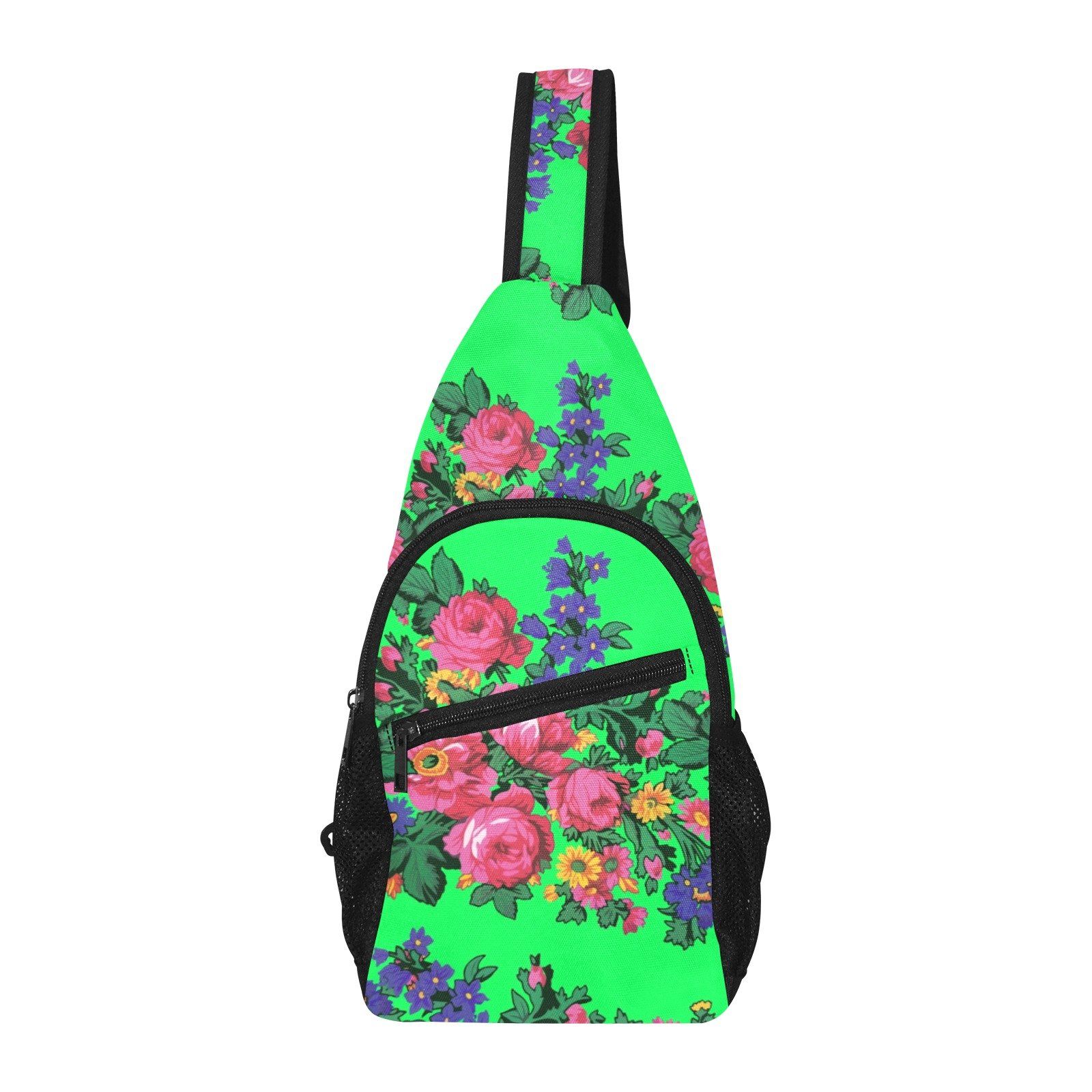 Kokum's Revenge Green All Over Print Chest Bag (Model 1719) All Over Print Chest Bag (1719) e-joyer