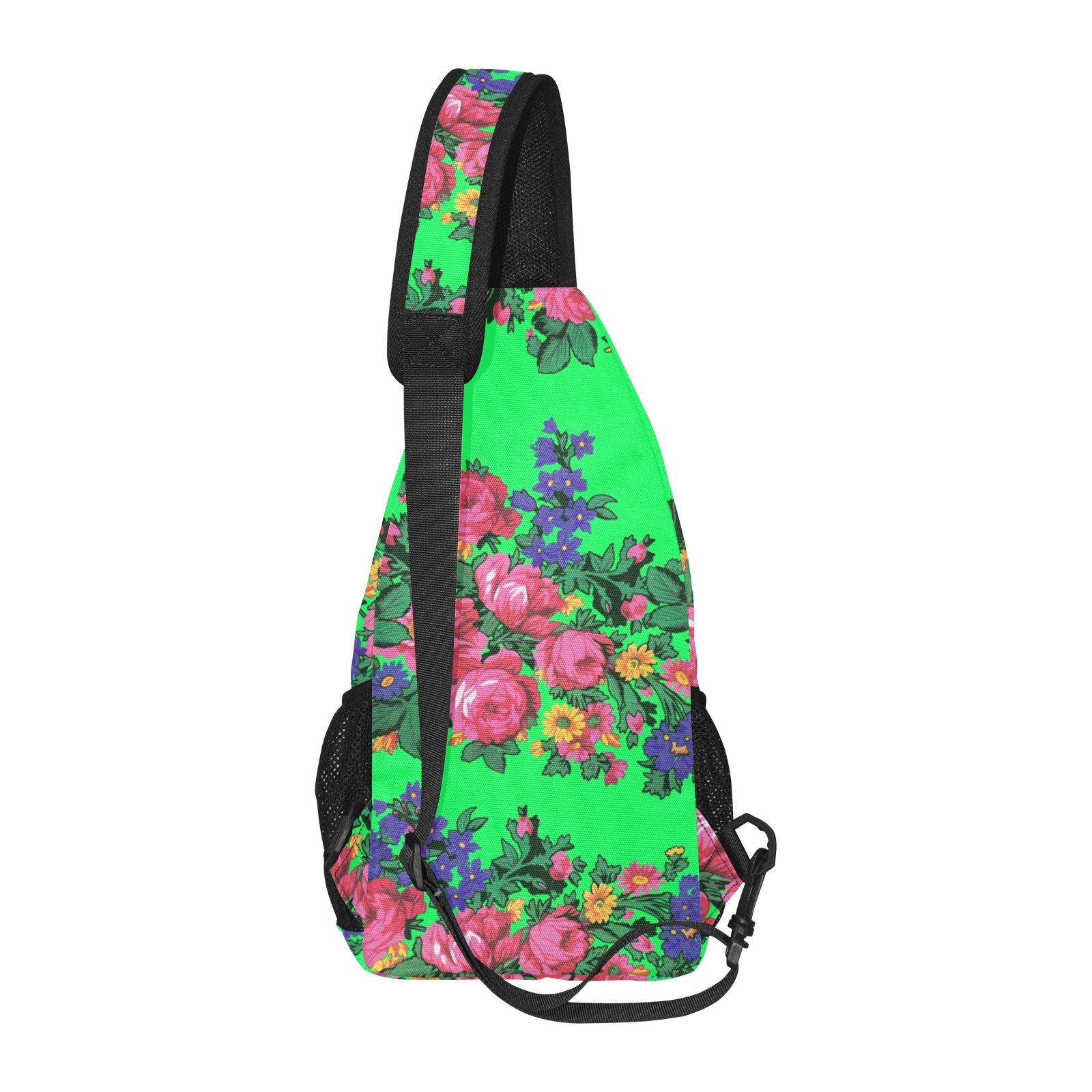 Kokum's Revenge Green All Over Print Chest Bag (Model 1719) All Over Print Chest Bag (1719) e-joyer