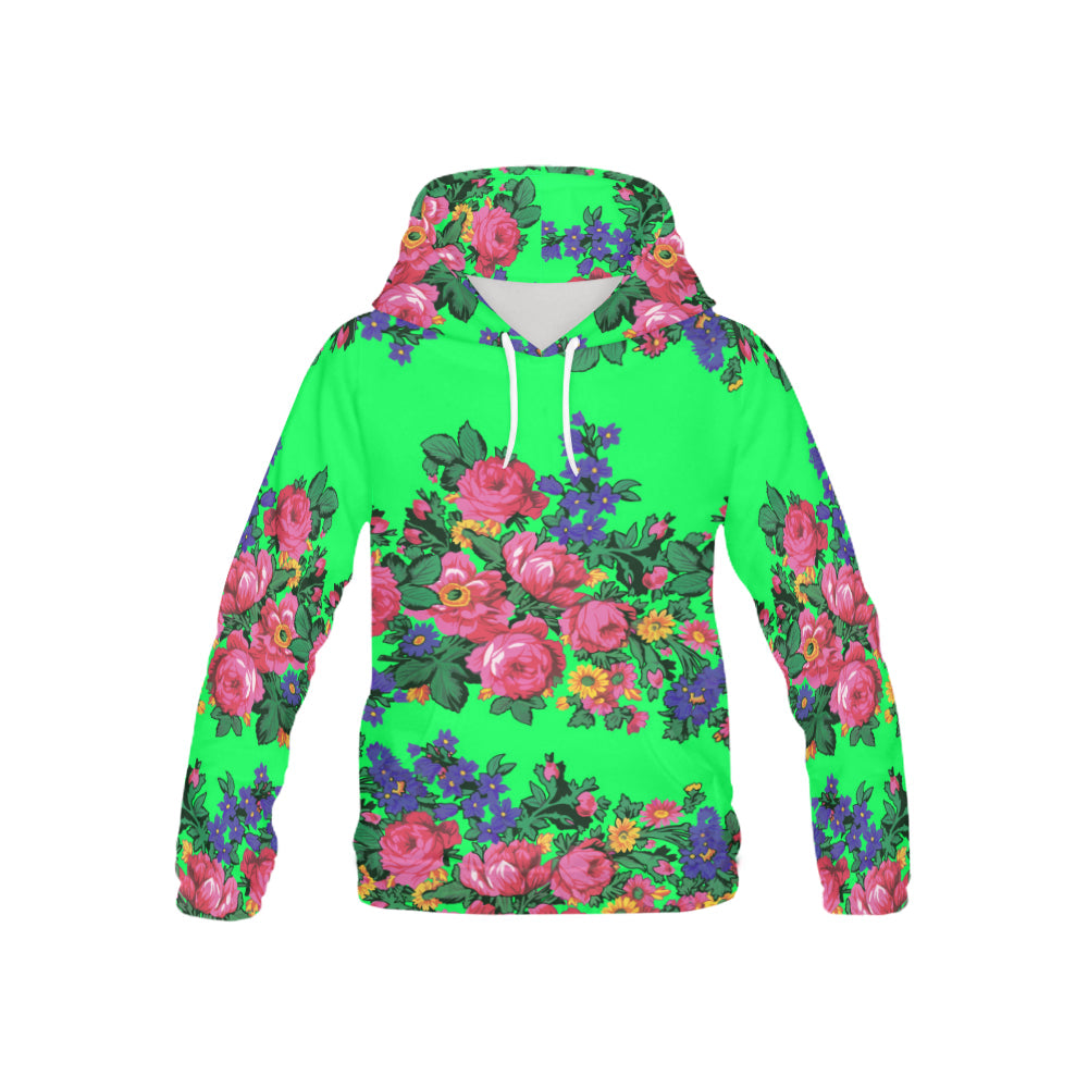 Kokum's Revenge Green All Over Print Hoodie for Kid (USA Size) (Model H13) All Over Print Hoodie for Kid (H13) e-joyer