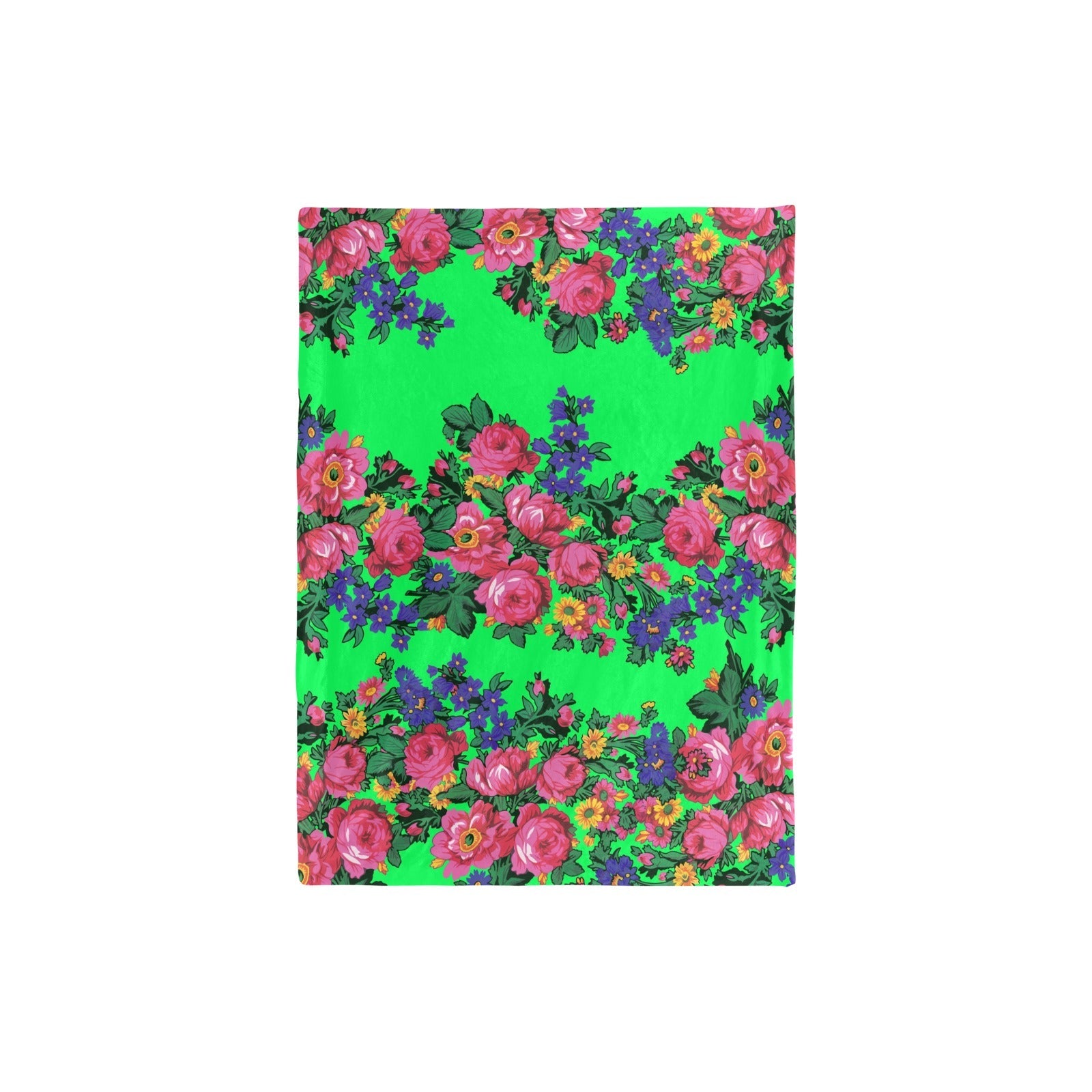 Kokum's Revenge Green Baby Blanket 30"x40" Baby Blanket 30"x40" e-joyer