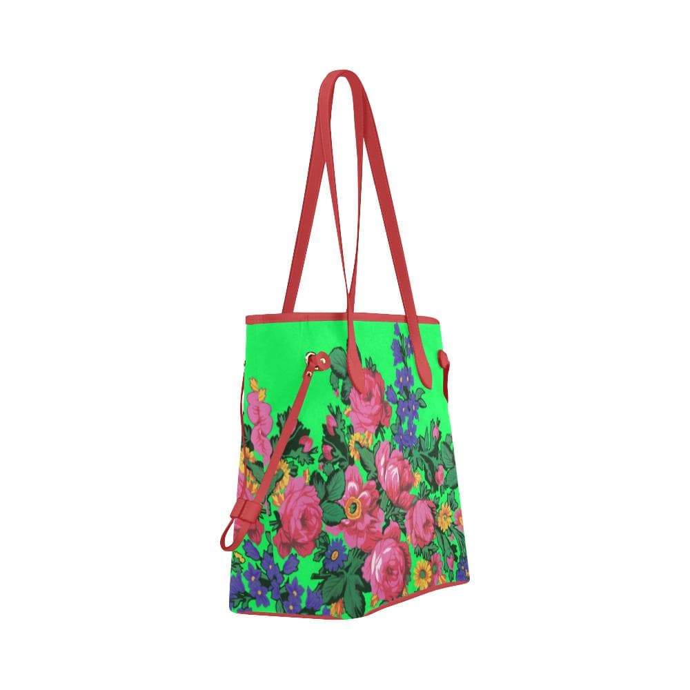 Kokum's Revenge Green Clover Canvas Tote Bag (Model 1661) Clover Canvas Tote Bag (1661) e-joyer