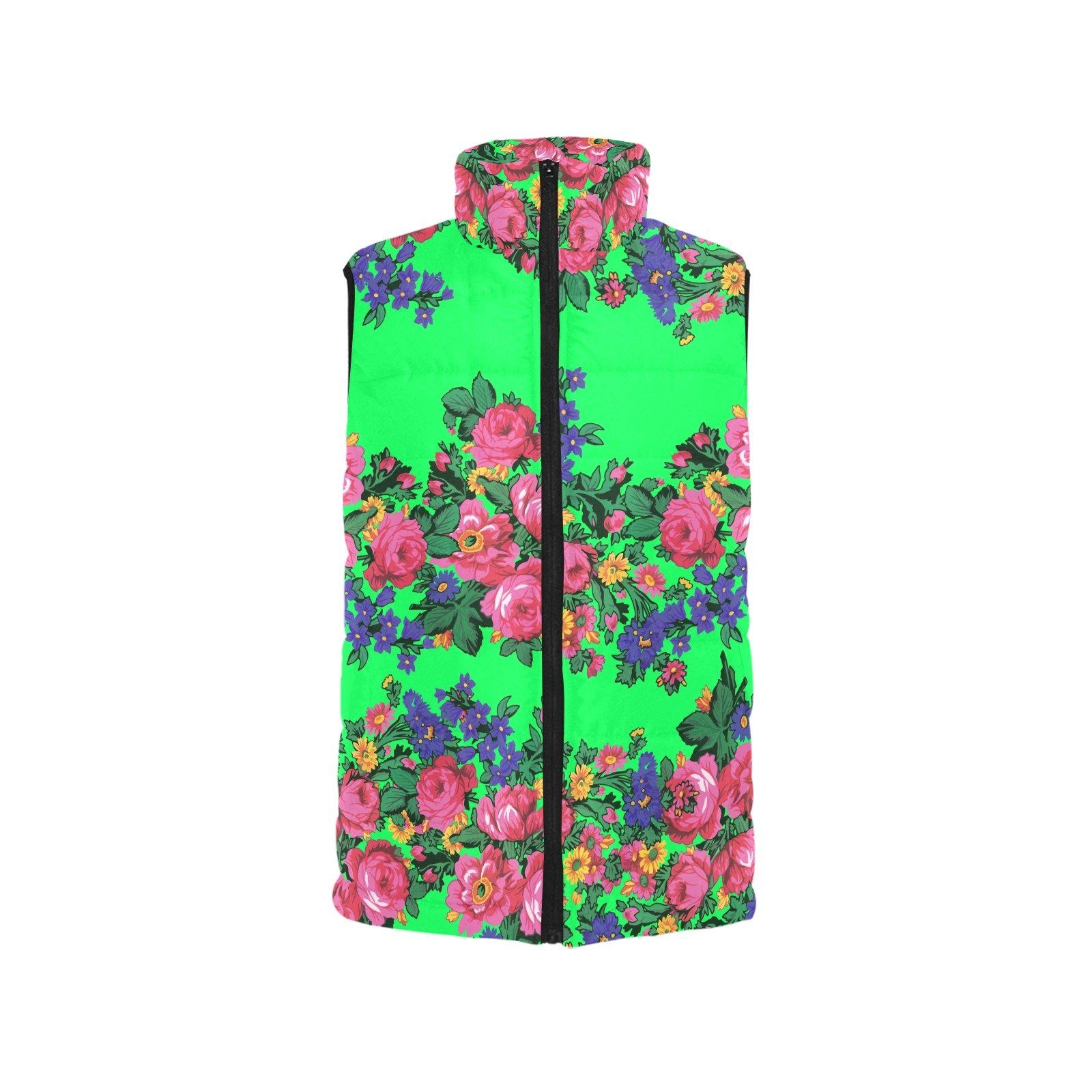 Kokum's Revenge Green Men's Padded Vest Jacket (Model H44) Men's Padded Vest Jacket (H44) e-joyer