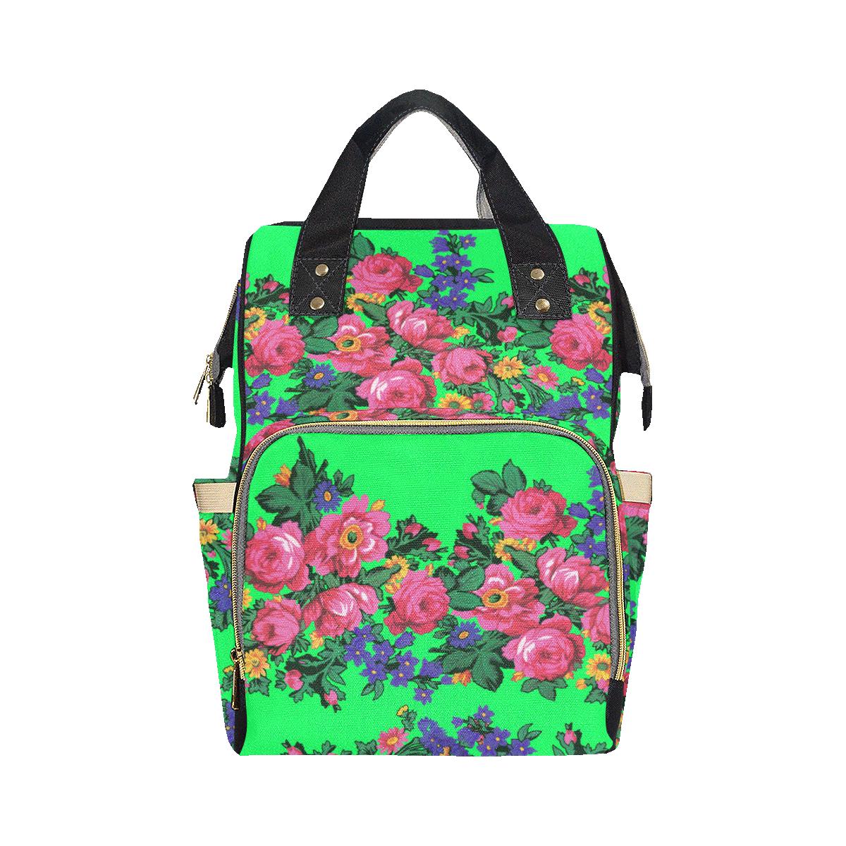 Kokum's Revenge Green Multi-Function Diaper Backpack (Model 1688) Diaper Backpack (1688) e-joyer