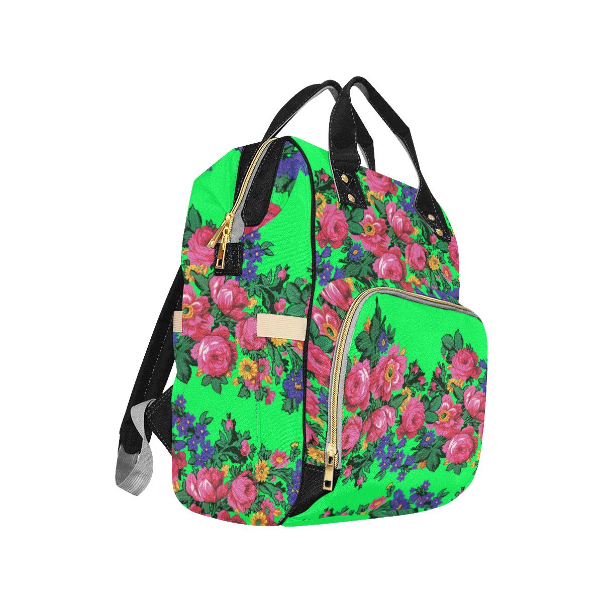 Kokum's Revenge Green Multi-Function Diaper Backpack (Model 1688) Diaper Backpack (1688) e-joyer
