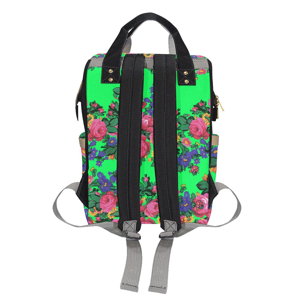 Kokum's Revenge Green Multi-Function Diaper Backpack (Model 1688) Diaper Backpack (1688) e-joyer