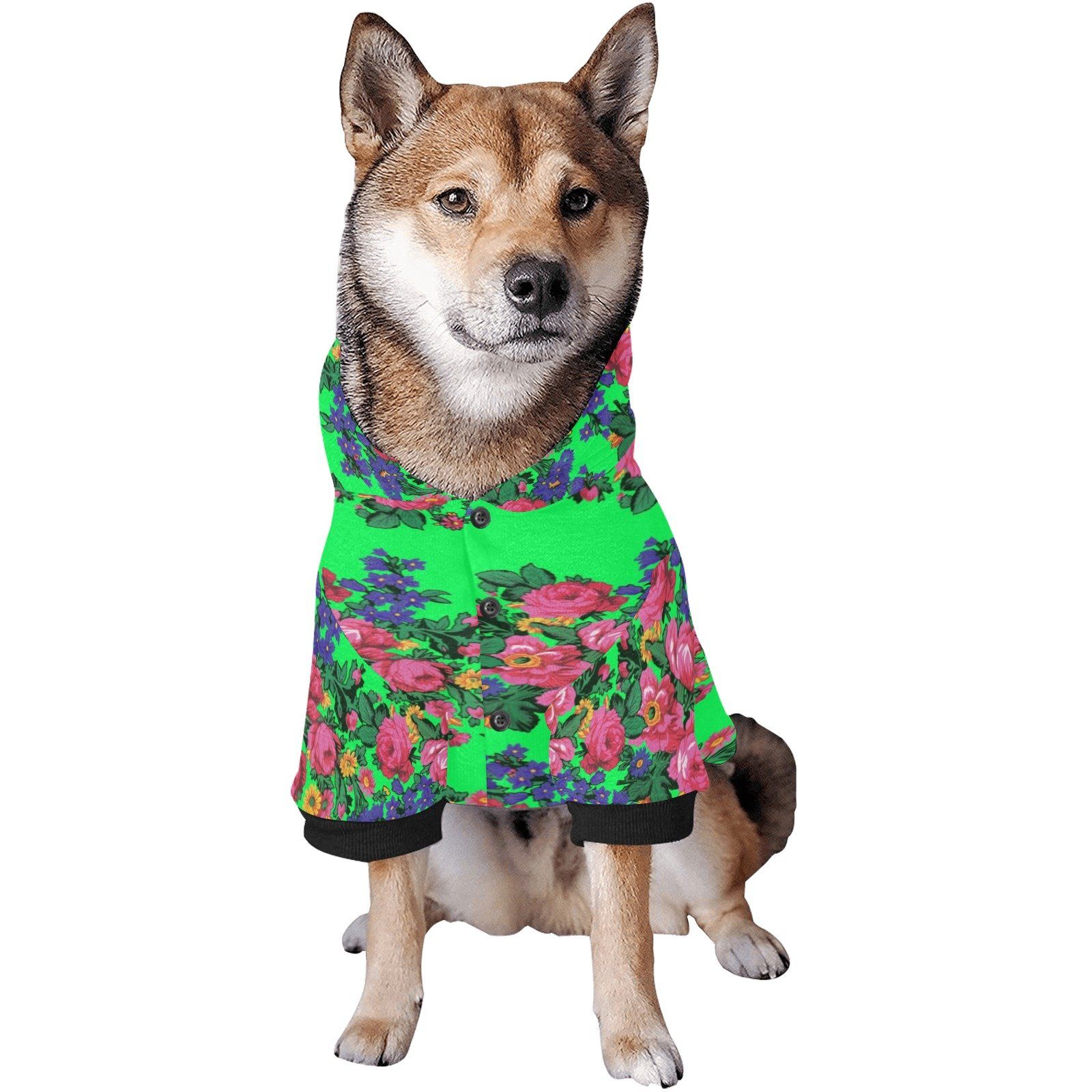 Kokum's Revenge Green Pet Dog Hoodie Pet Dog Hoodie e-joyer