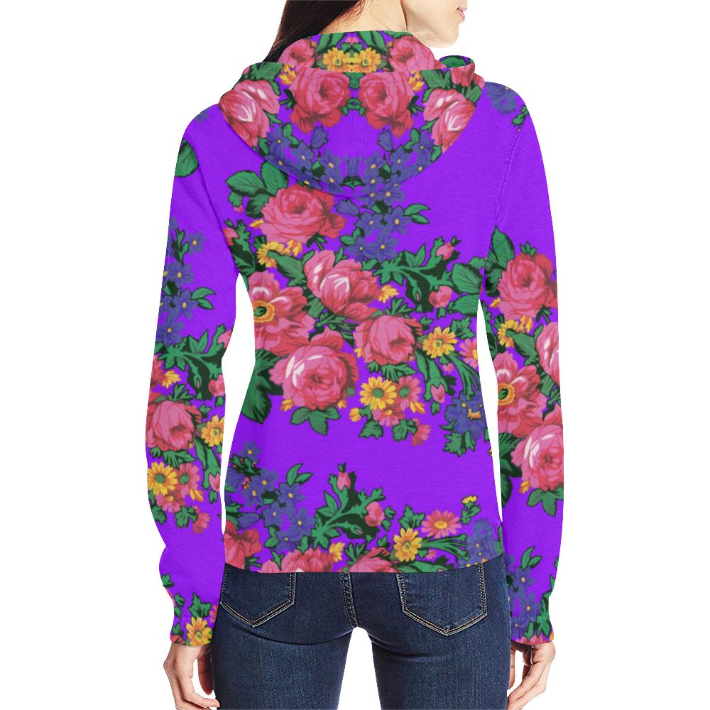 Kokum's Revenge-Lilac All Over Print Full Zip Hoodie for Women (Model H14) All Over Print Full Zip Hoodie for Women (H14) e-joyer