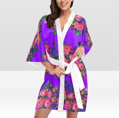 Kokum's Revenge Lilac Kimono Robe Artsadd
