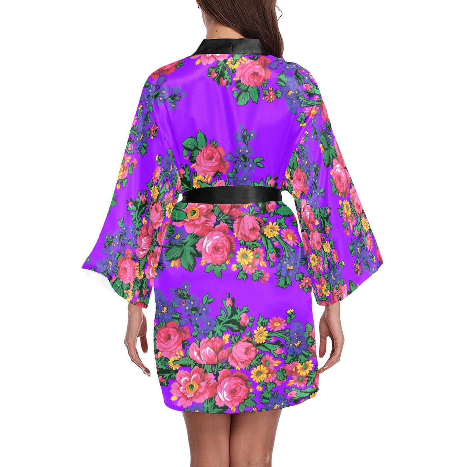 Kokum's Revenge Lilac Long Sleeve Kimono Robe Long Sleeve Kimono Robe e-joyer 