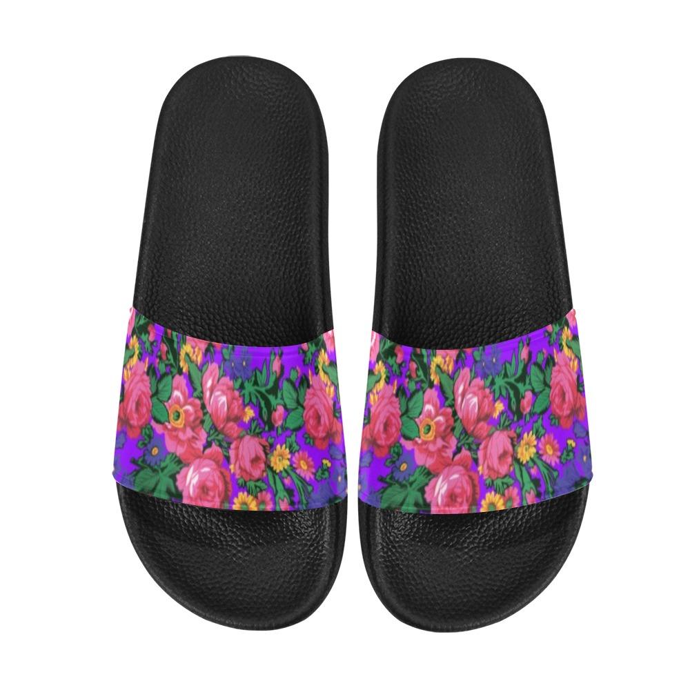 Kokum's Revenge Lilac Men's Slide Sandals (Model 057) Men's Slide Sandals (057) e-joyer