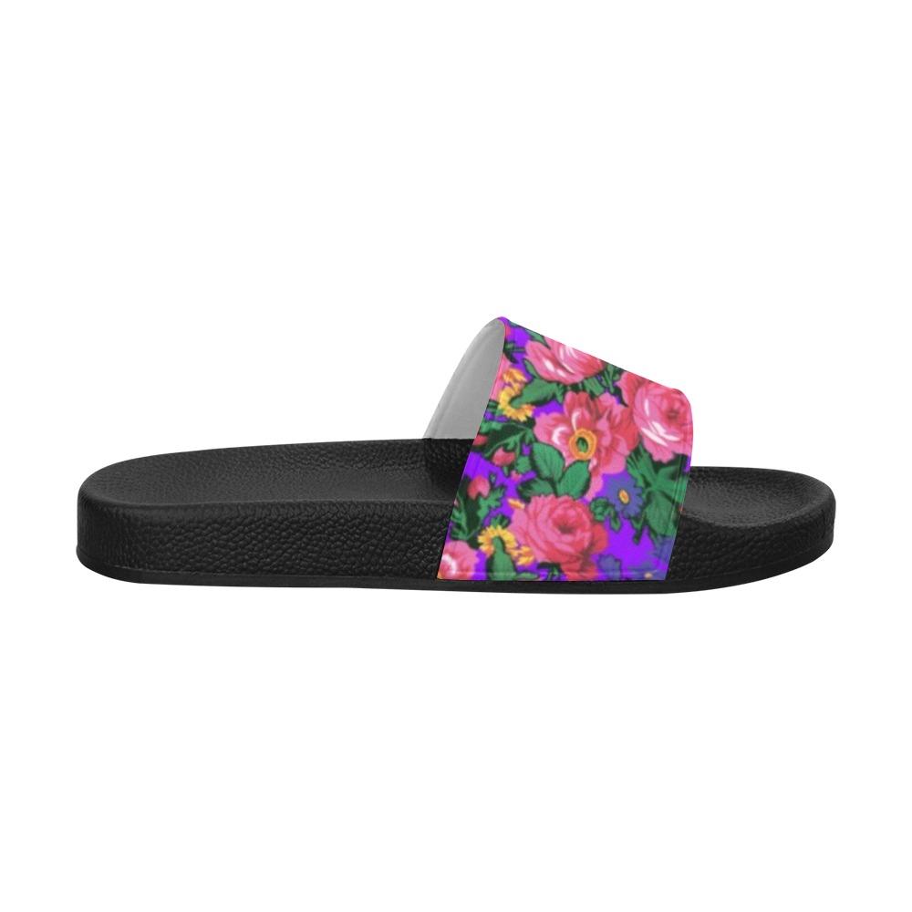 Kokum's Revenge Lilac Men's Slide Sandals (Model 057) Men's Slide Sandals (057) e-joyer