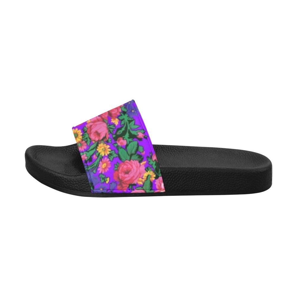 Kokum's Revenge Lilac Men's Slide Sandals (Model 057) Men's Slide Sandals (057) e-joyer