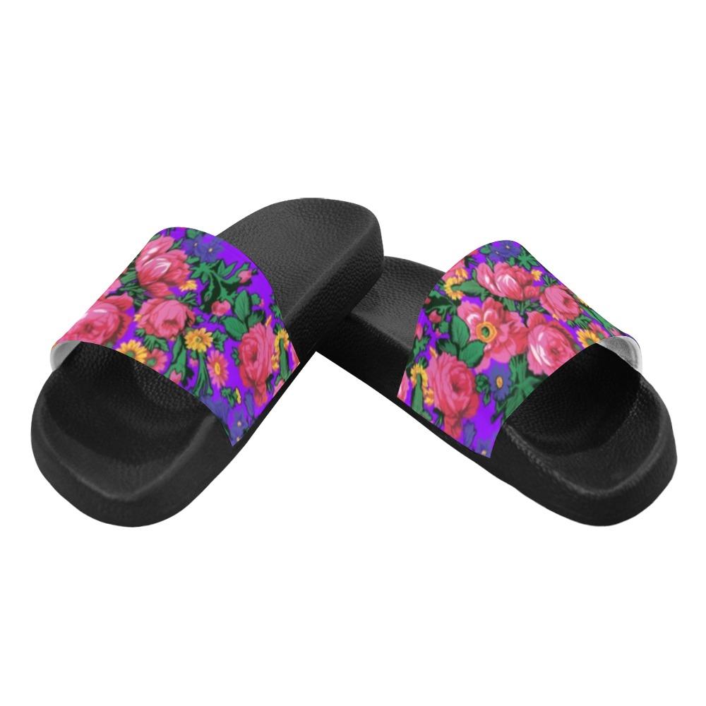 Kokum's Revenge Lilac Men's Slide Sandals (Model 057) Men's Slide Sandals (057) e-joyer