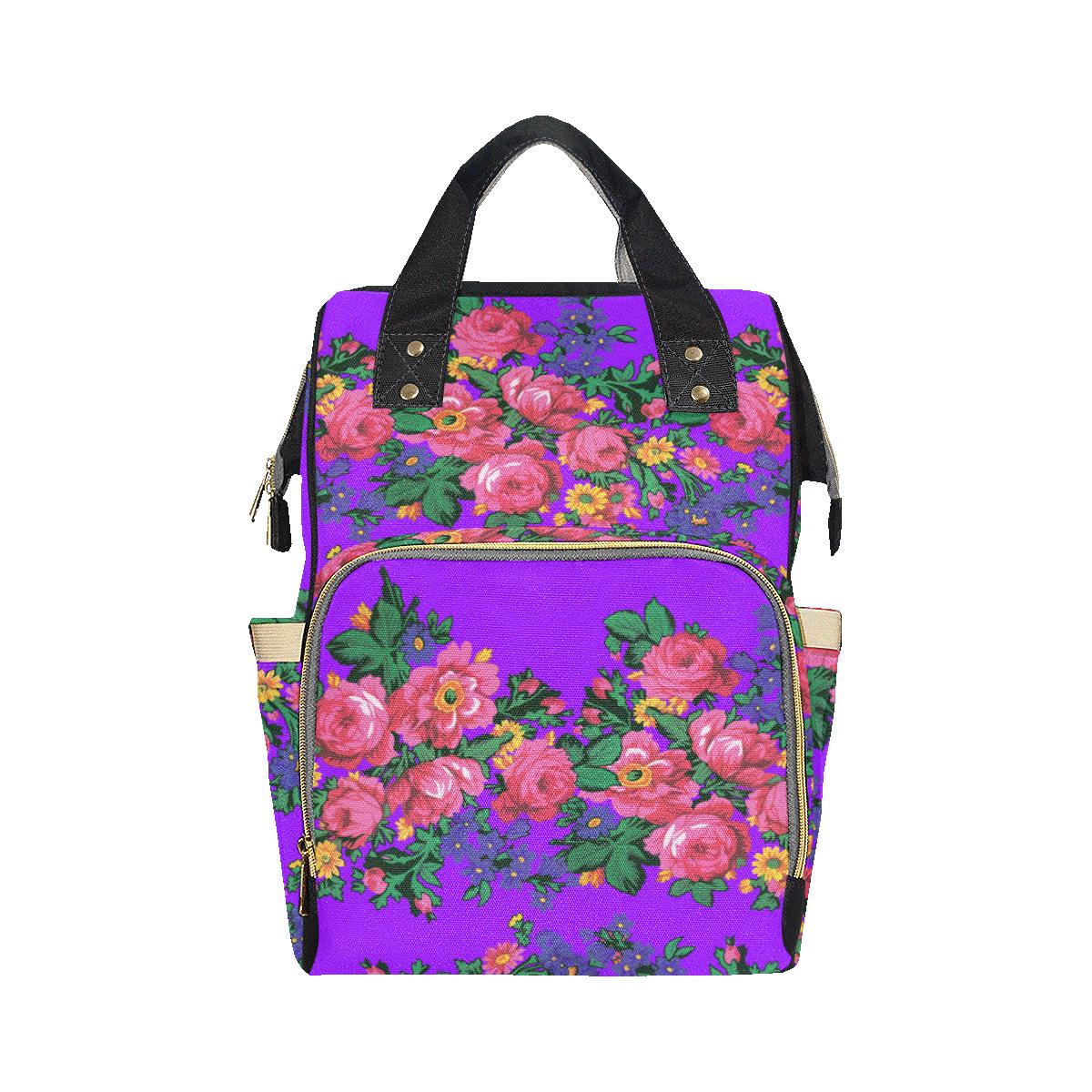 Kokum's Revenge-Lilac Multi-Function Diaper Backpack (Model 1688) Diaper Backpack (1688) e-joyer