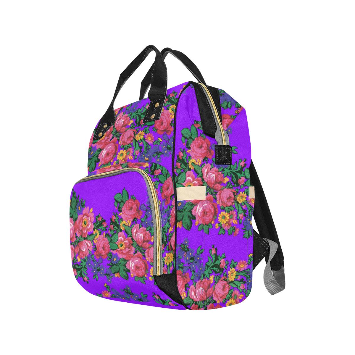 Kokum's Revenge-Lilac Multi-Function Diaper Backpack (Model 1688) Diaper Backpack (1688) e-joyer
