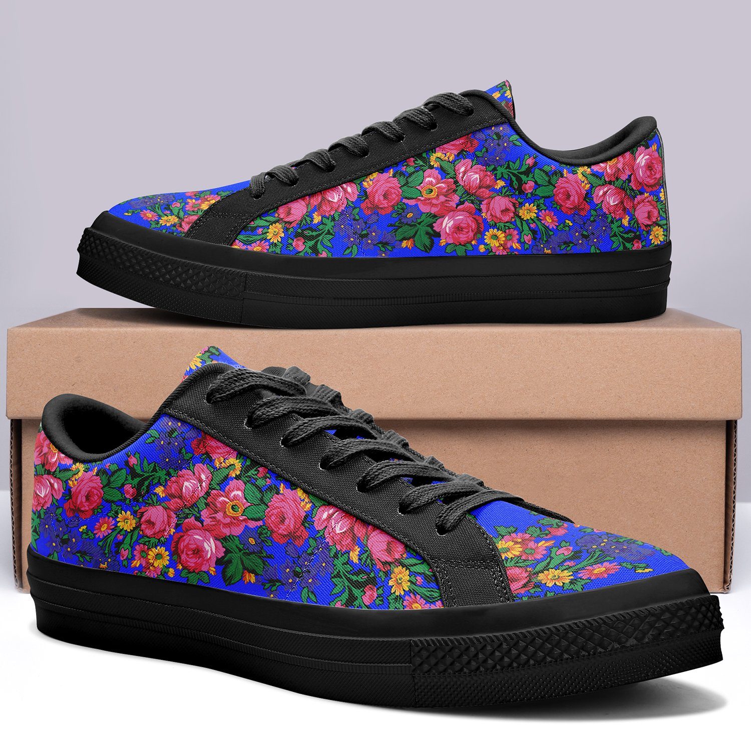 Kokum's Revenge Royal Aapisi Low Top Canvas Shoes Black Sole 49 Dzine