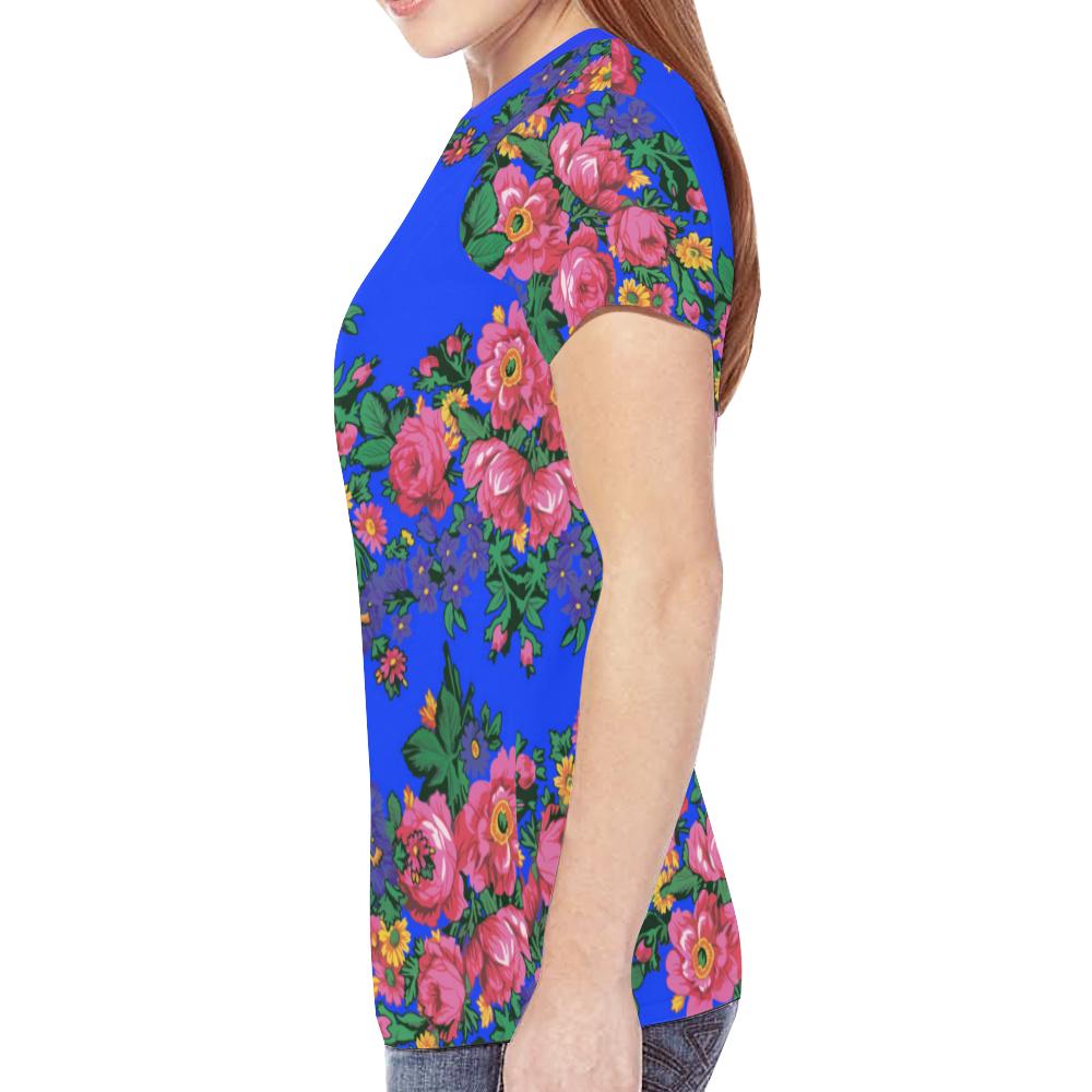 Kokum's Revenge- Royal New All Over Print T-shirt for Women (Model T45) New All Over Print T-shirt for Women (T45) e-joyer