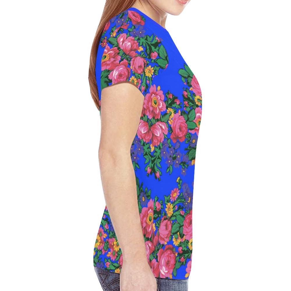 Kokum's Revenge- Royal New All Over Print T-shirt for Women (Model T45) New All Over Print T-shirt for Women (T45) e-joyer